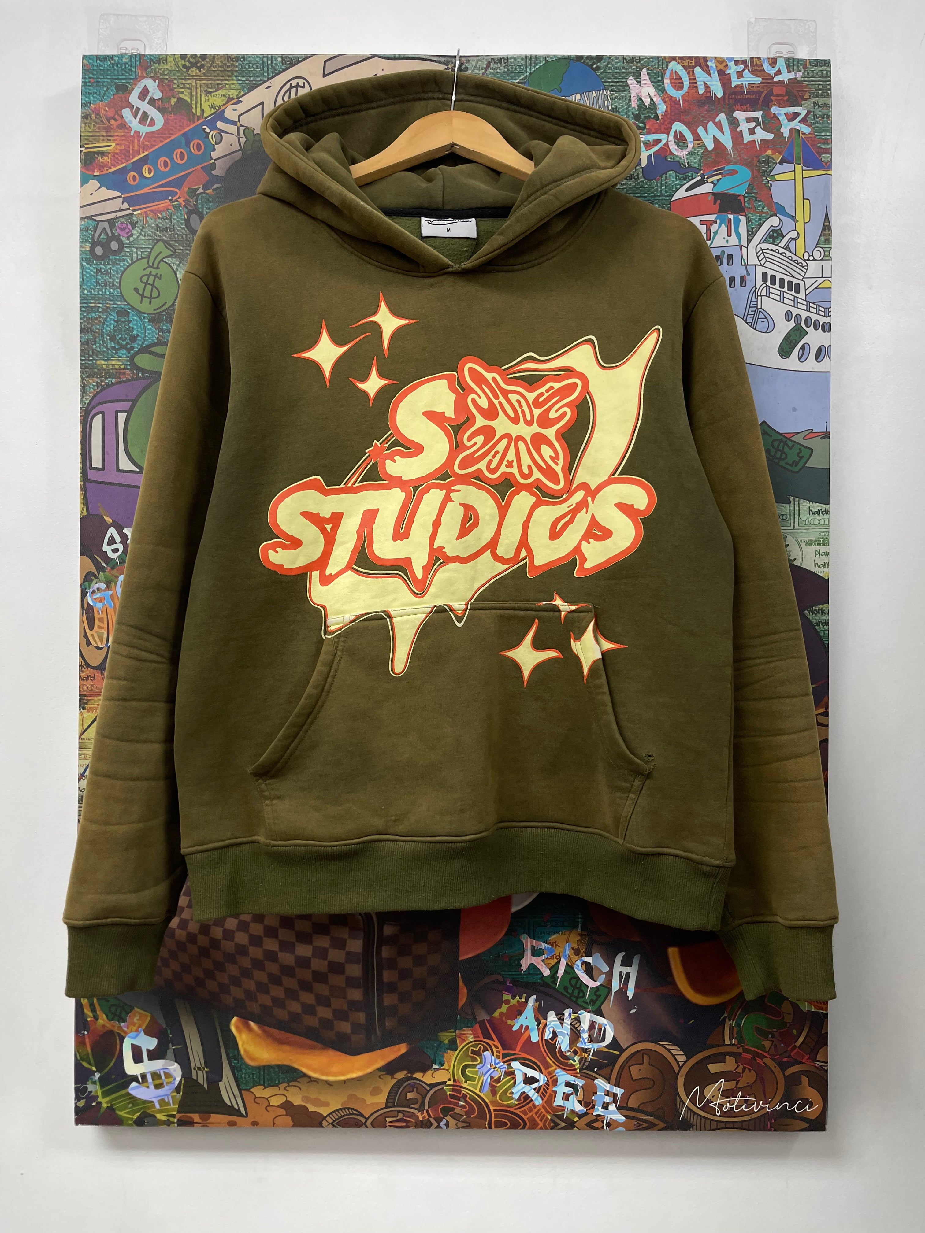 SB Studios Olive Orange Sweatsuit