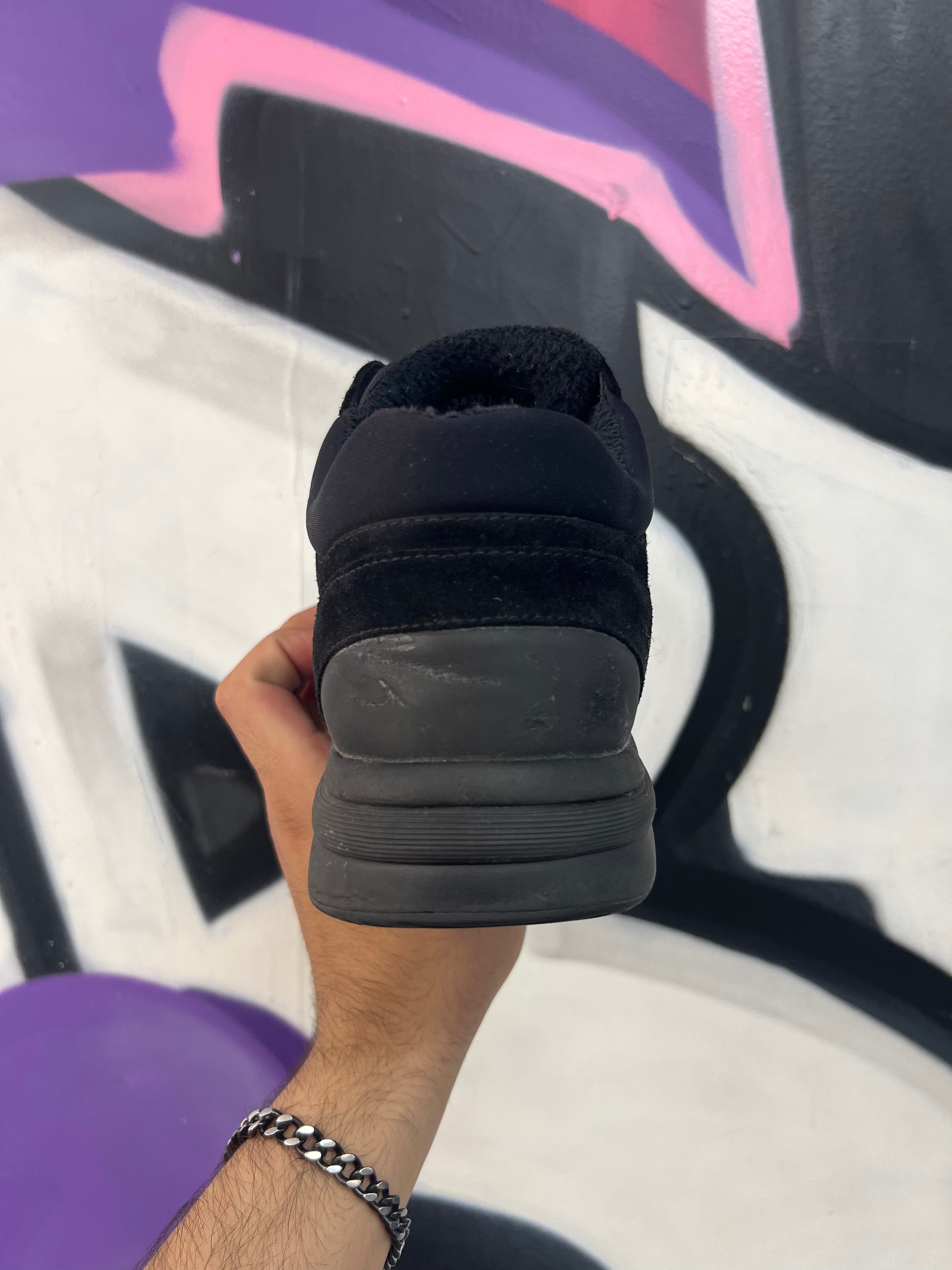 Chanel Black CC Logo Runner Sneakers