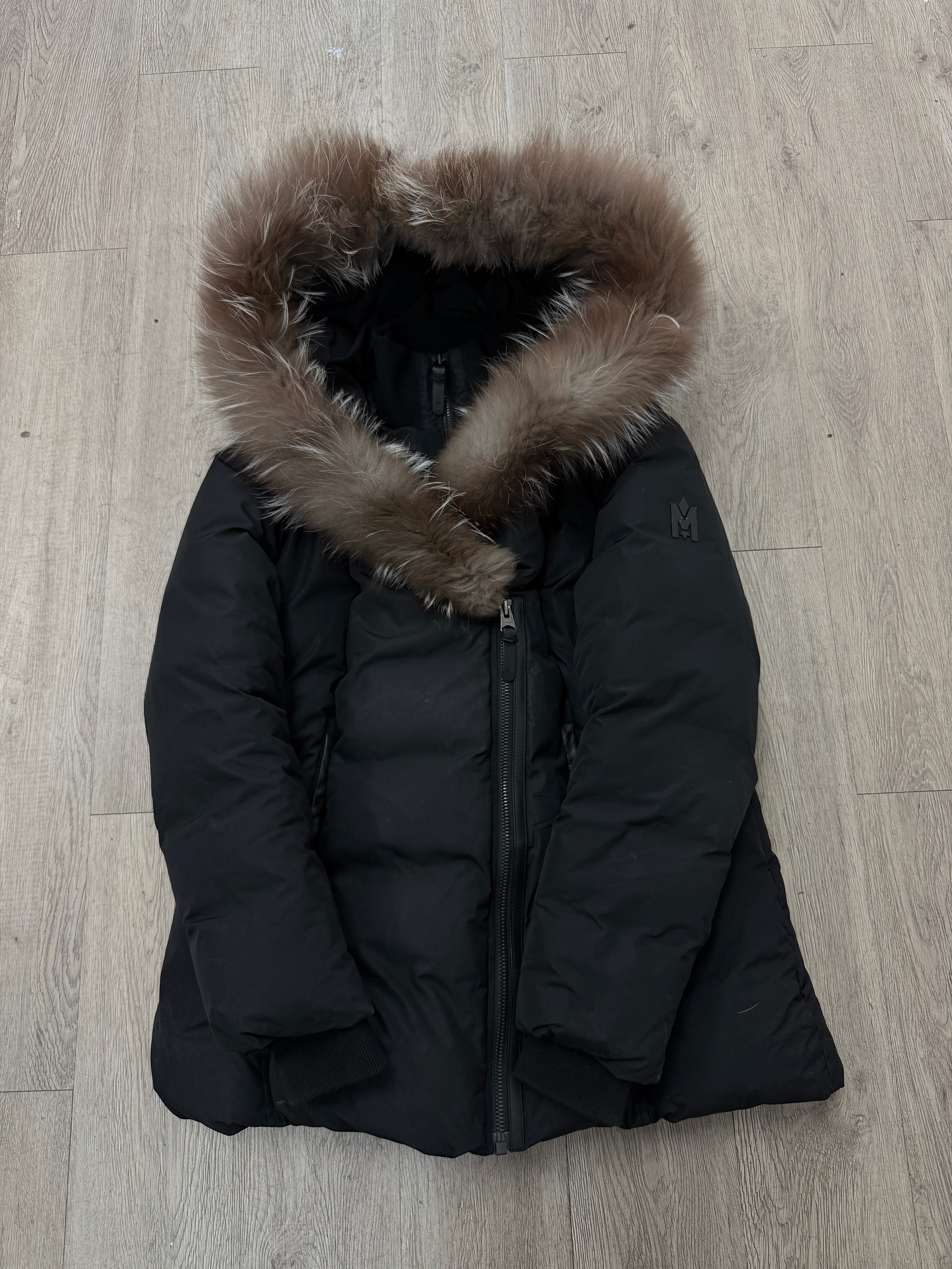 Mackage Black Fur Adali Down Jacket