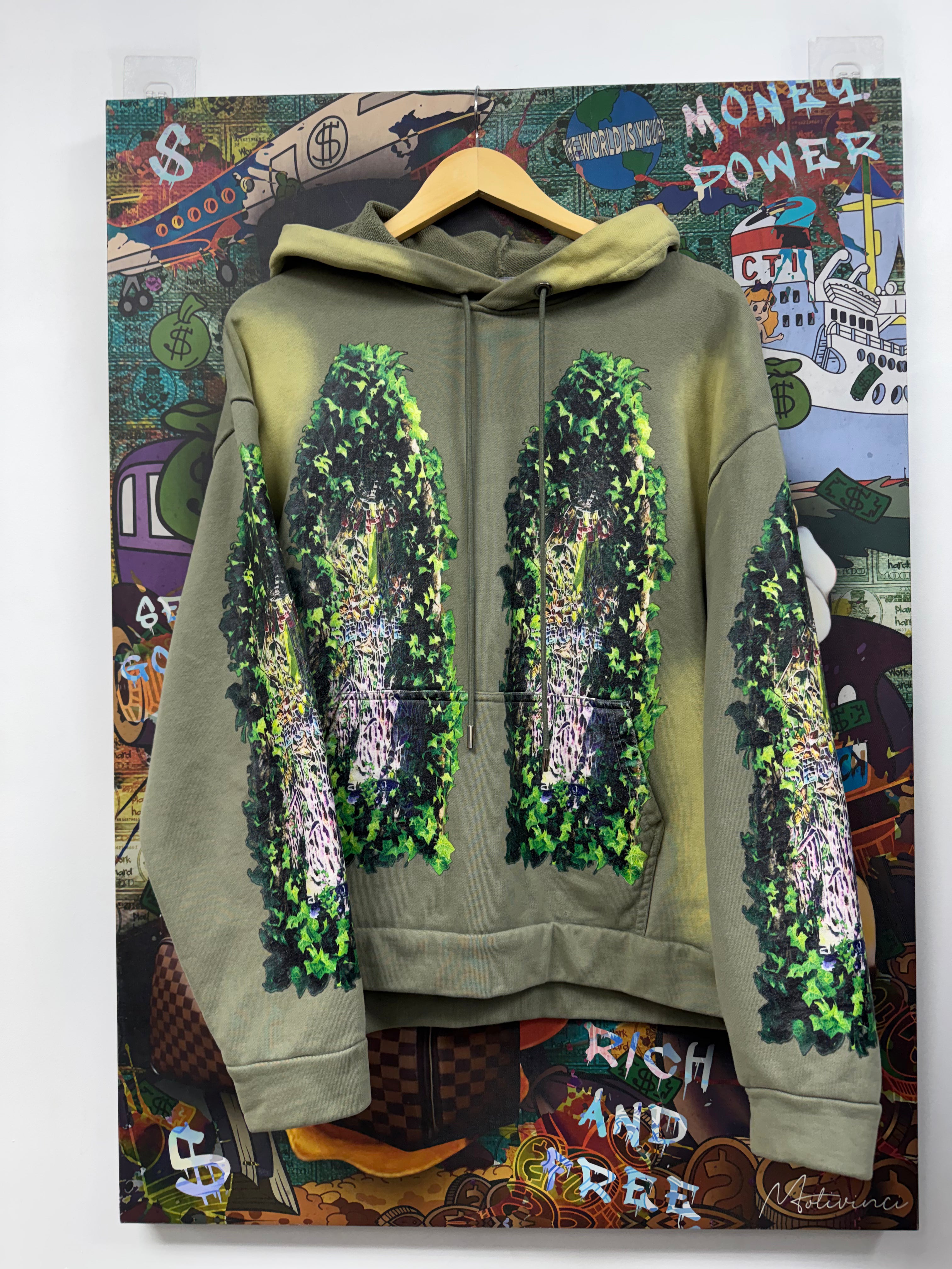 Who Decides War Green Vine Hoodie