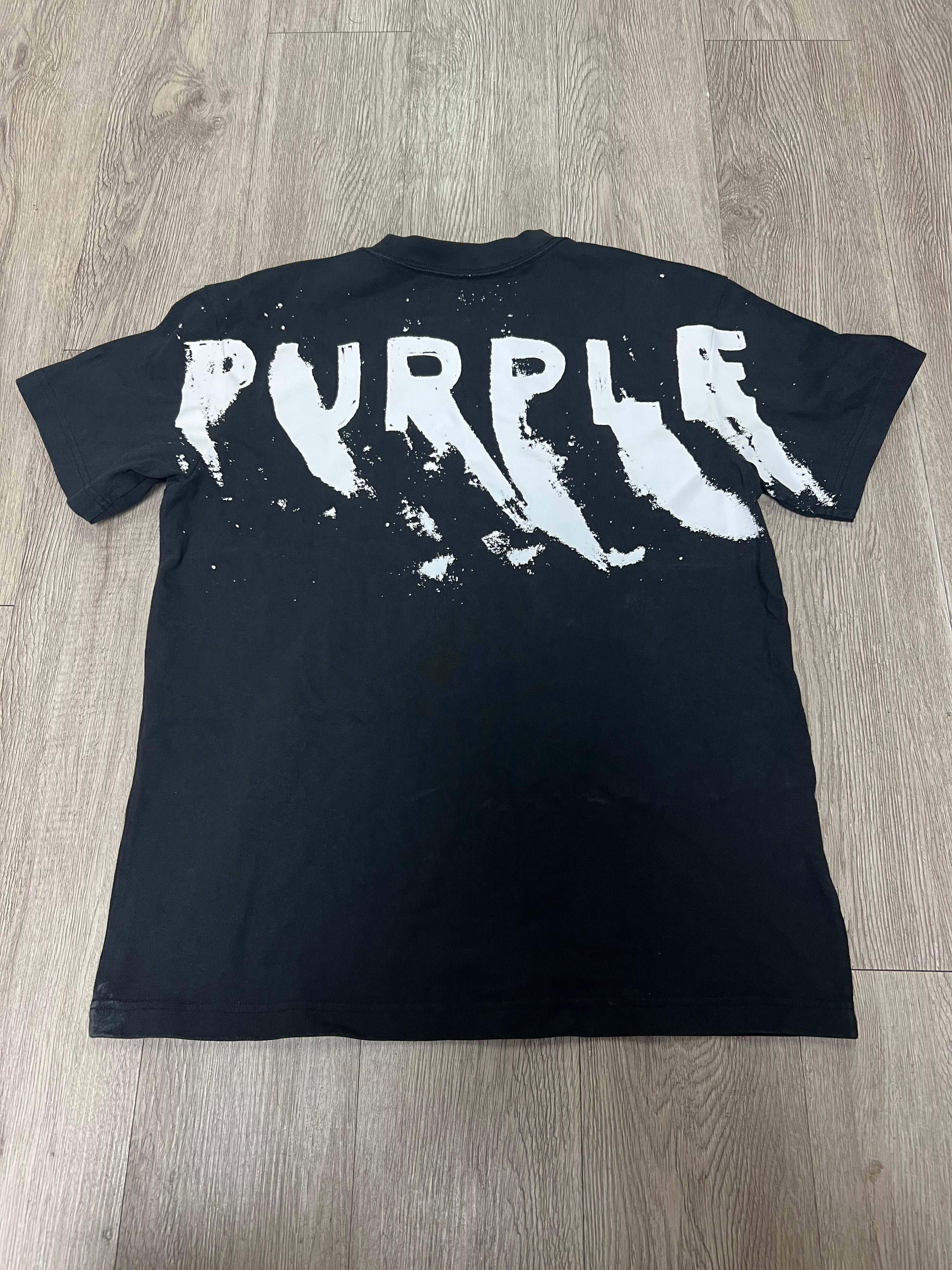 Purple Brand Tee Black White
