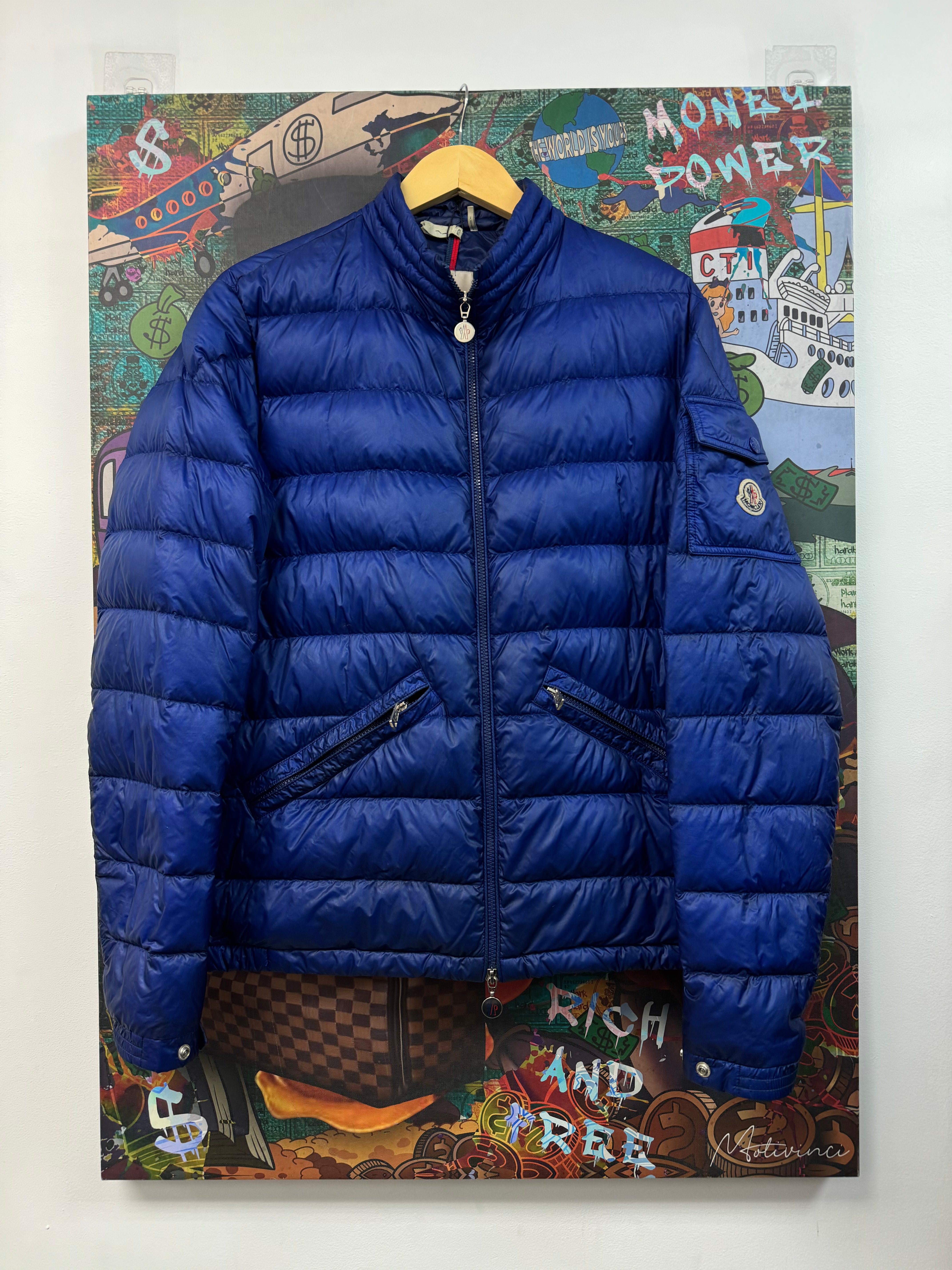 Moncler Blue Puffer Jacket