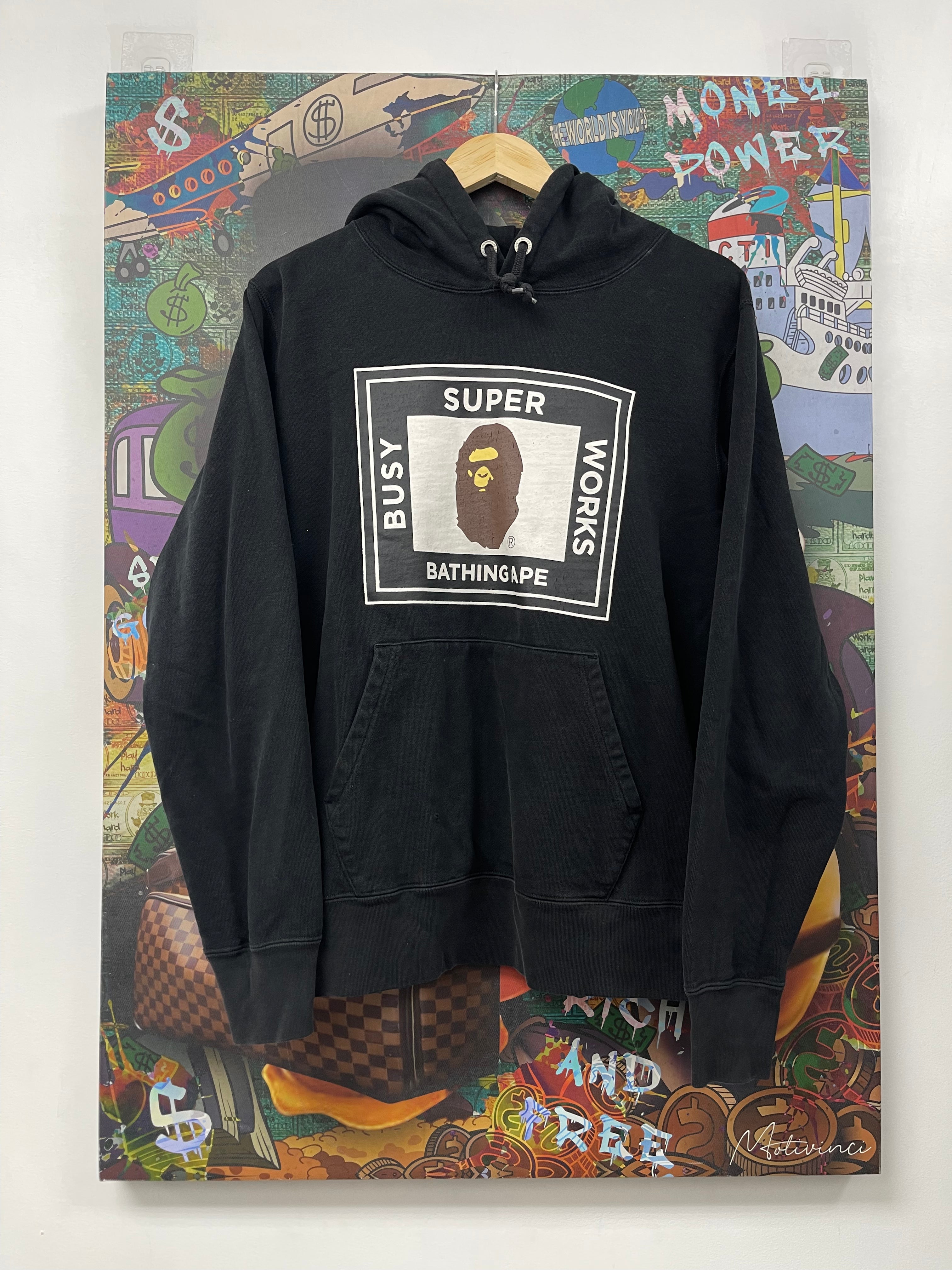 BAPE Black Super Busy Works Hoodie