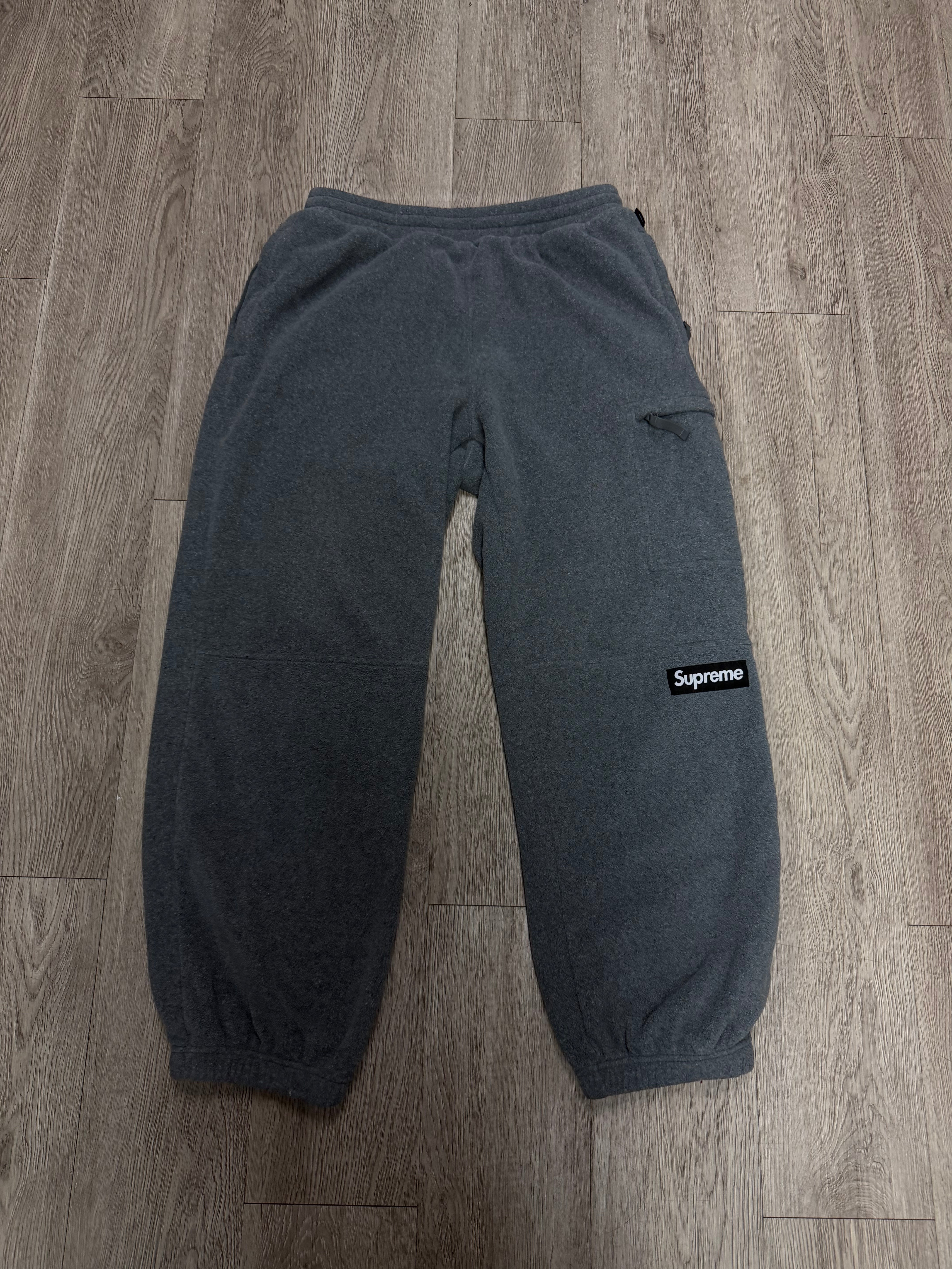 Supreme Grey Fleece Sweats