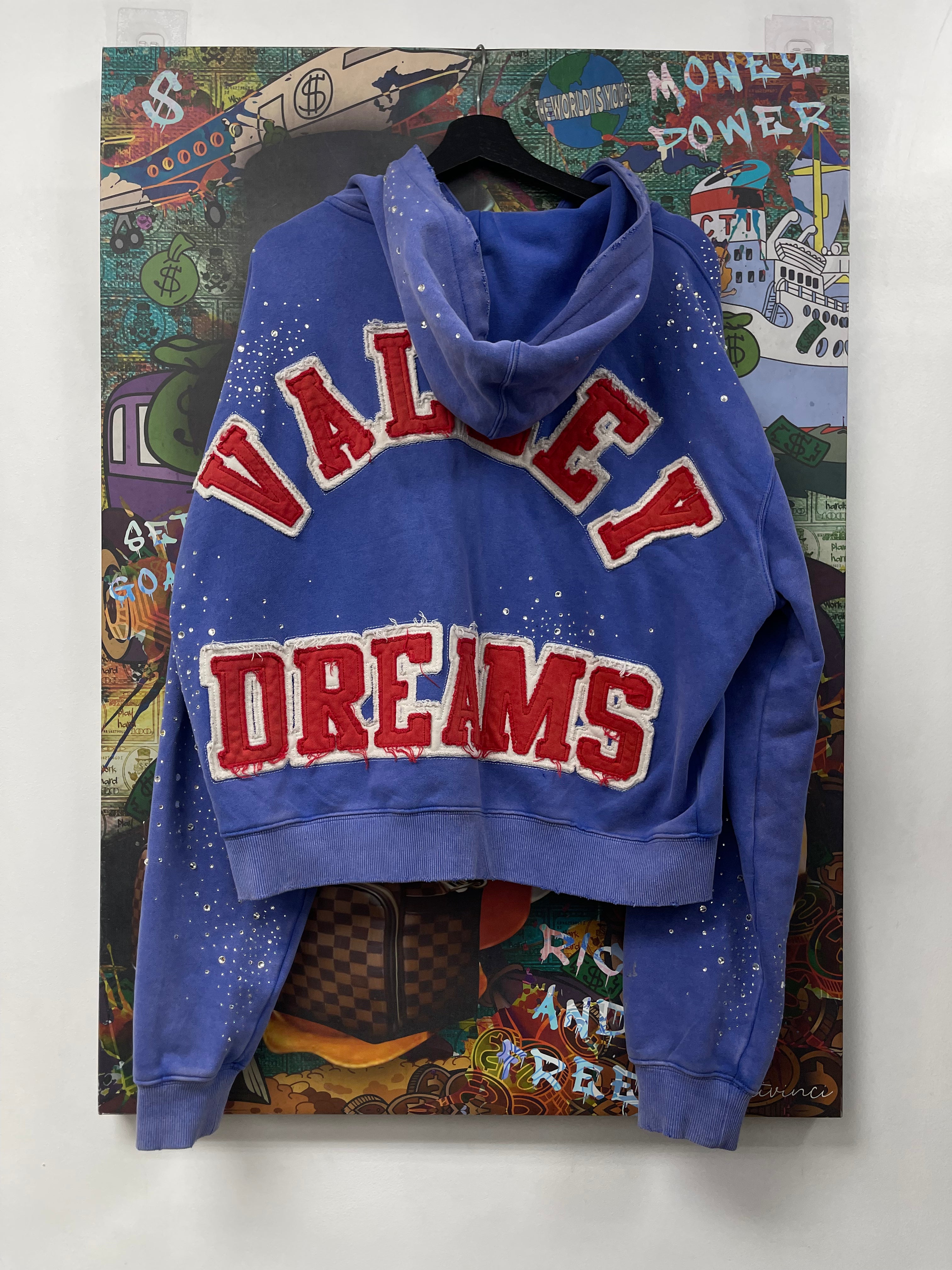 Vale Blue Red Sea Clustered Hoodie