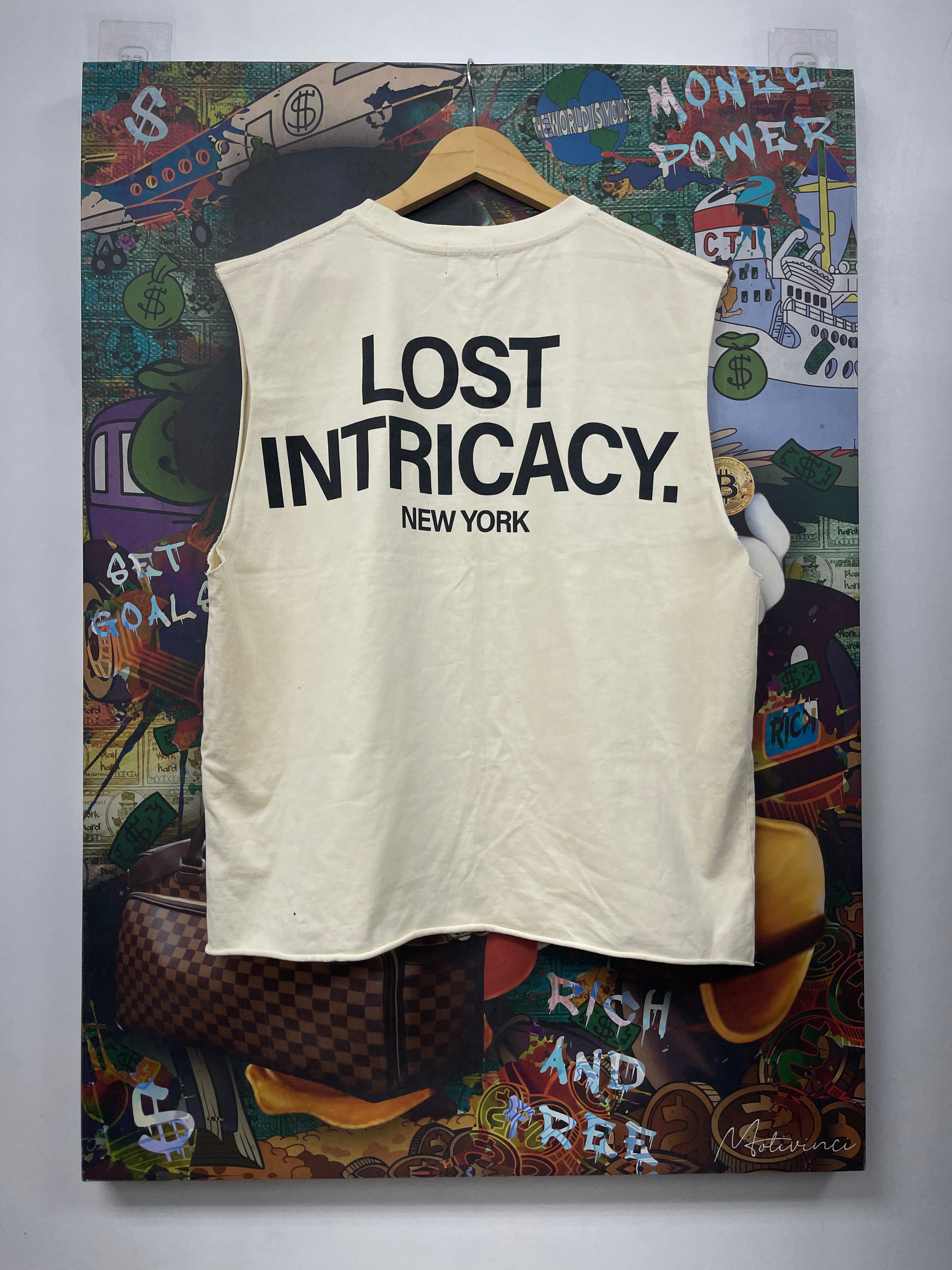 Lost Intricacy Cream Liberty Rhinestone Sleeveless Tee