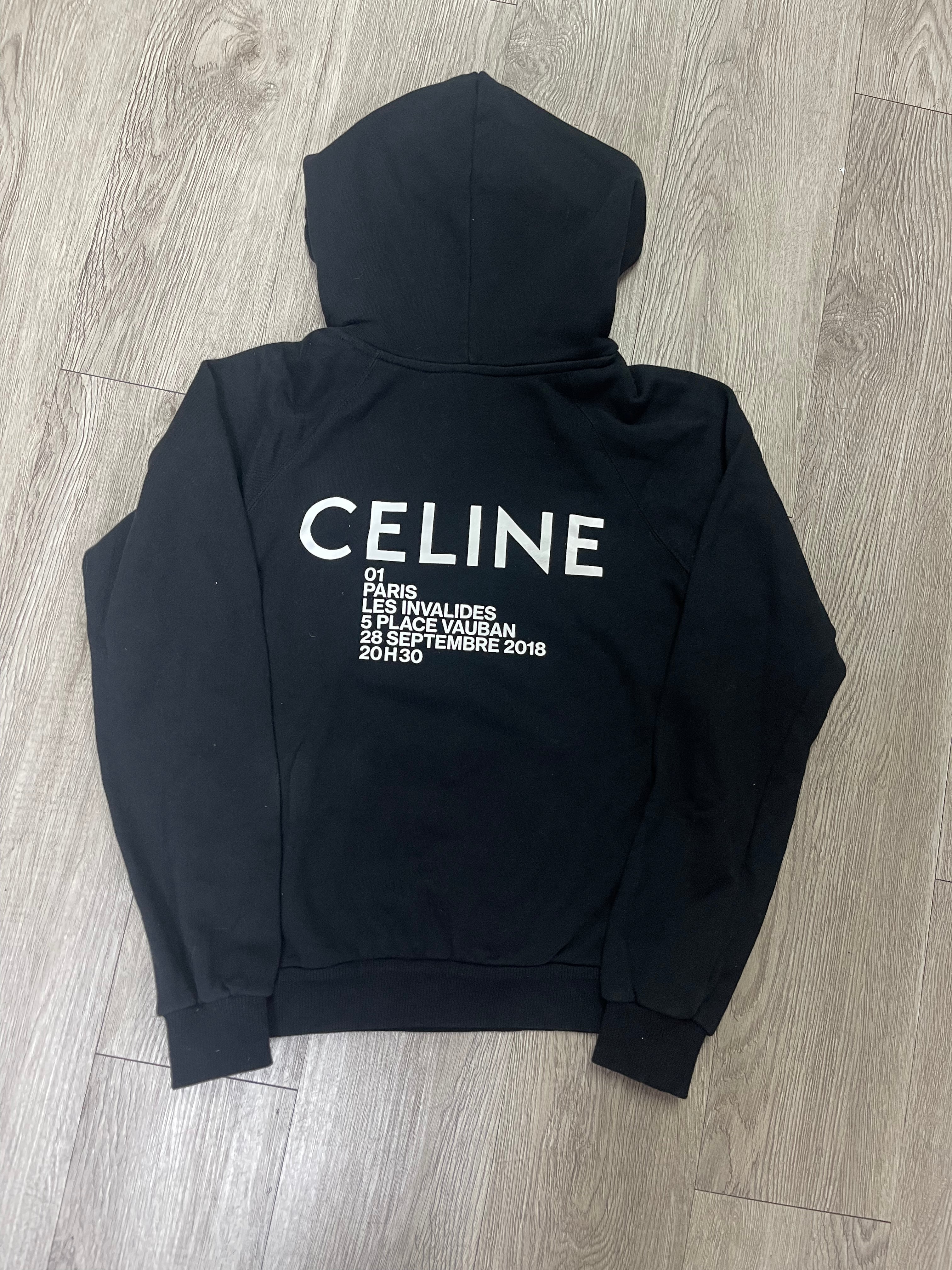 Celine Balck White Logo (Women's) Hoodie