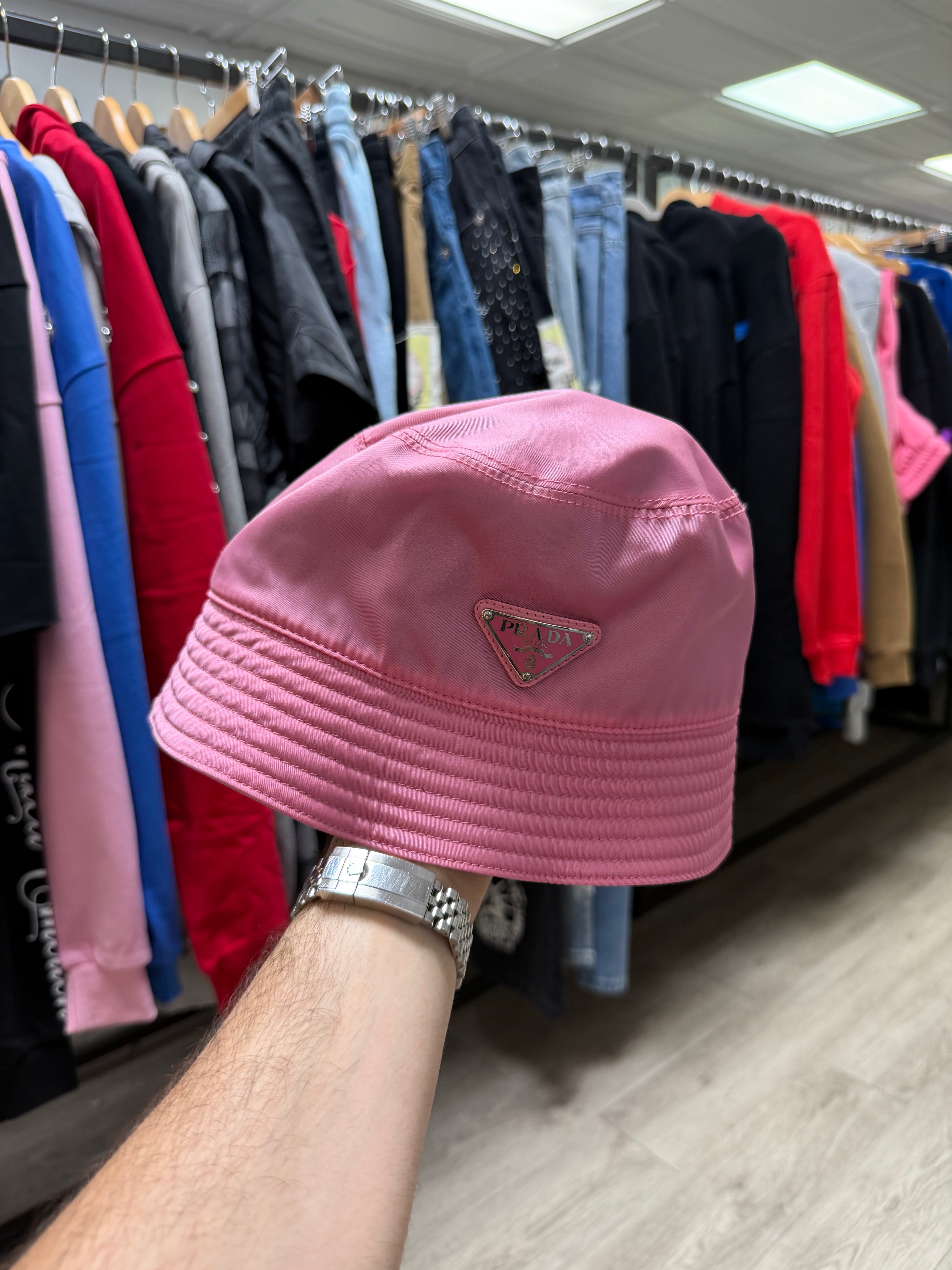 Prada Pink Re-Nylon Bucket Hat