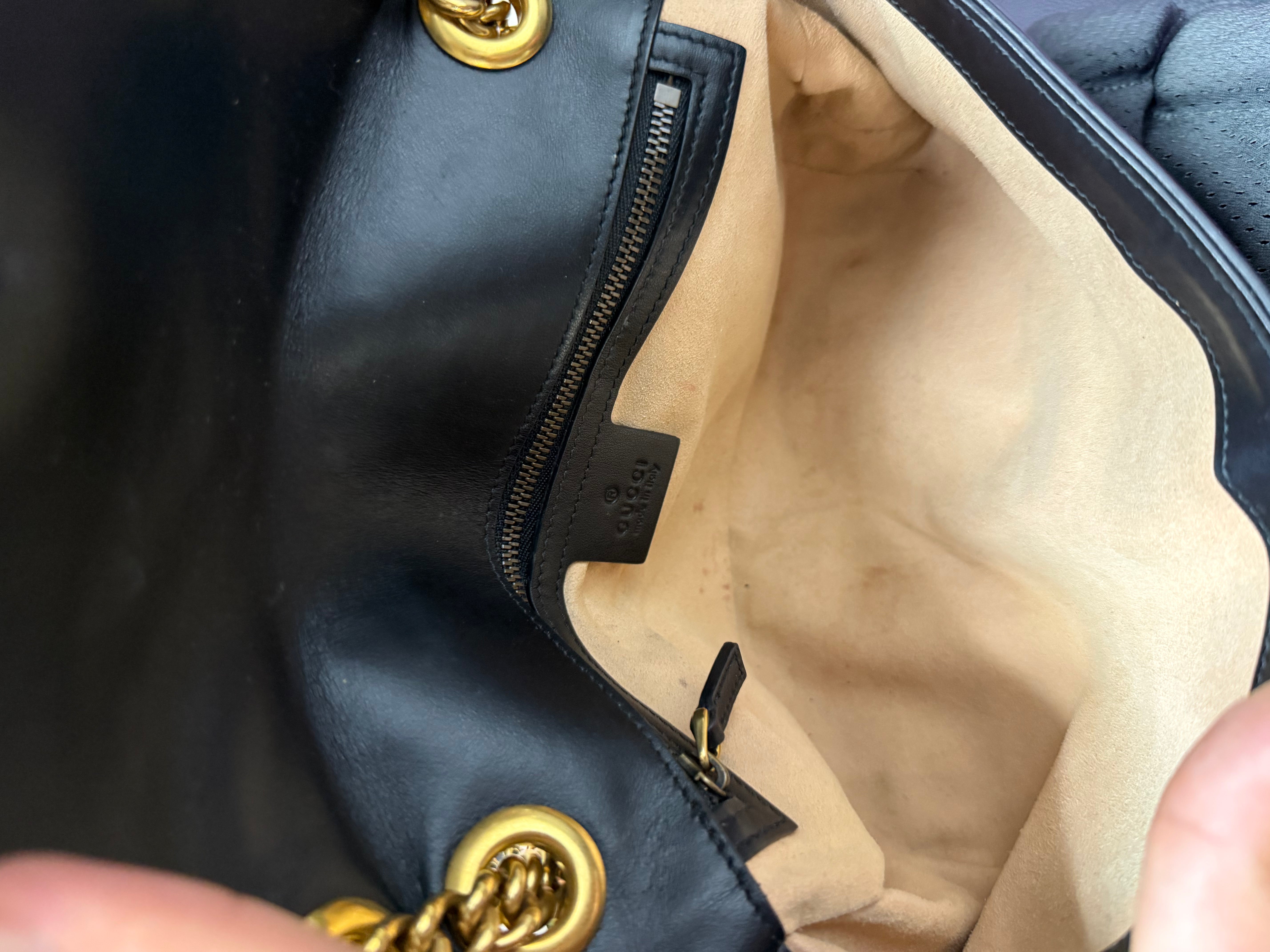 Gucci Black GG Marmot Bag