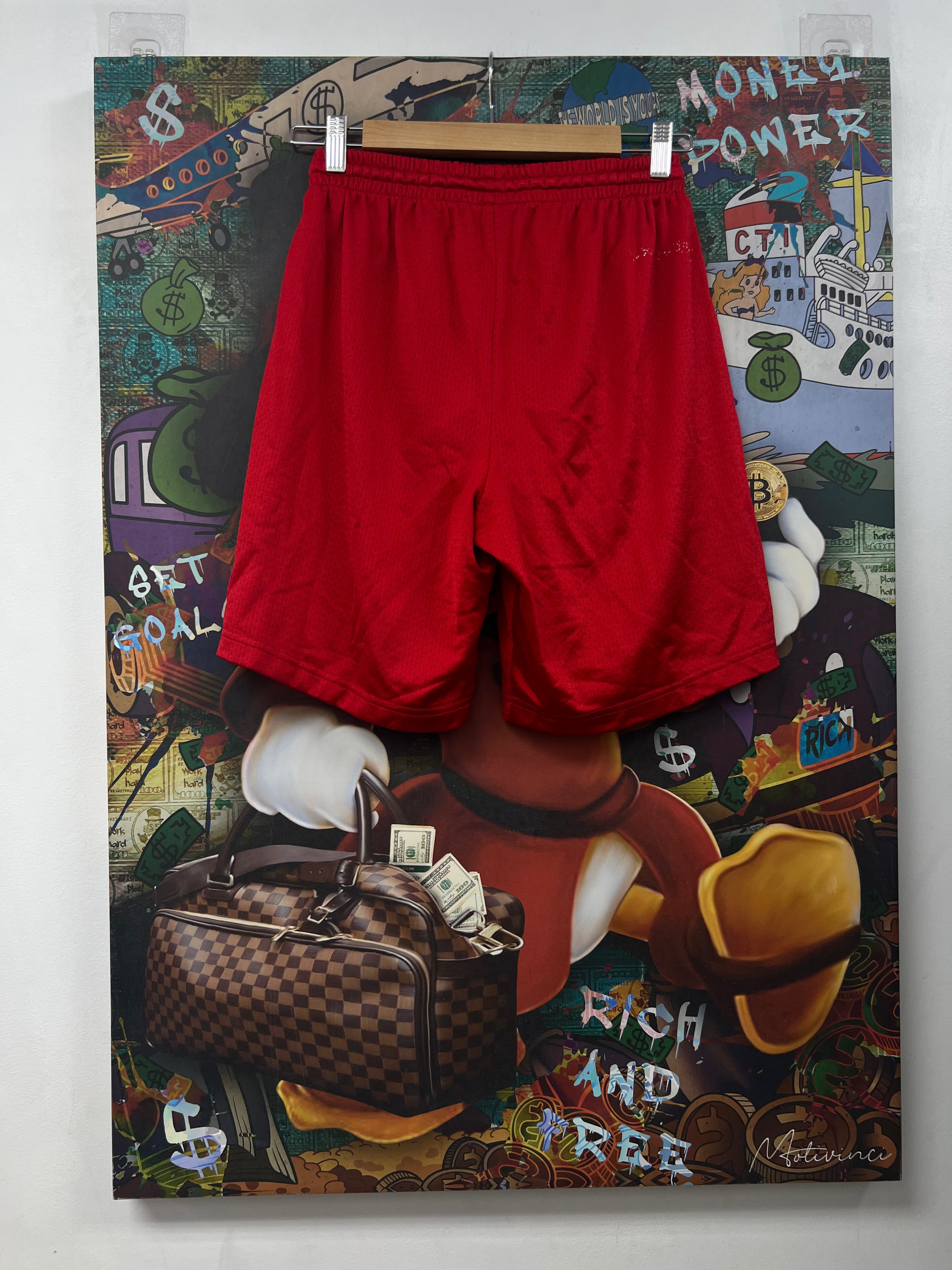 Chrome Hearts Matty Boy Red Mesh Form Shorts