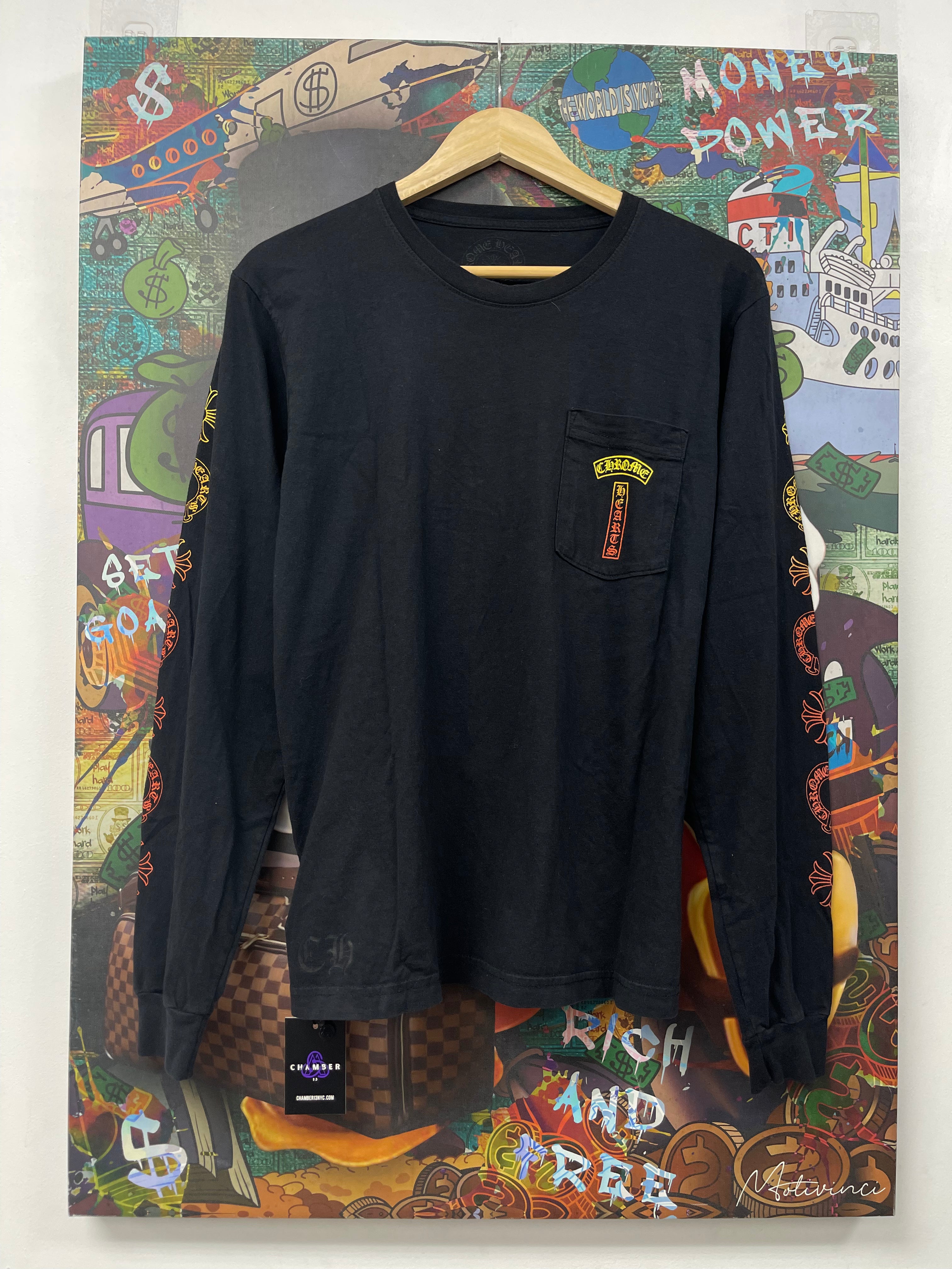 Chrome Hearts Black Gradient T Bar LS Tee