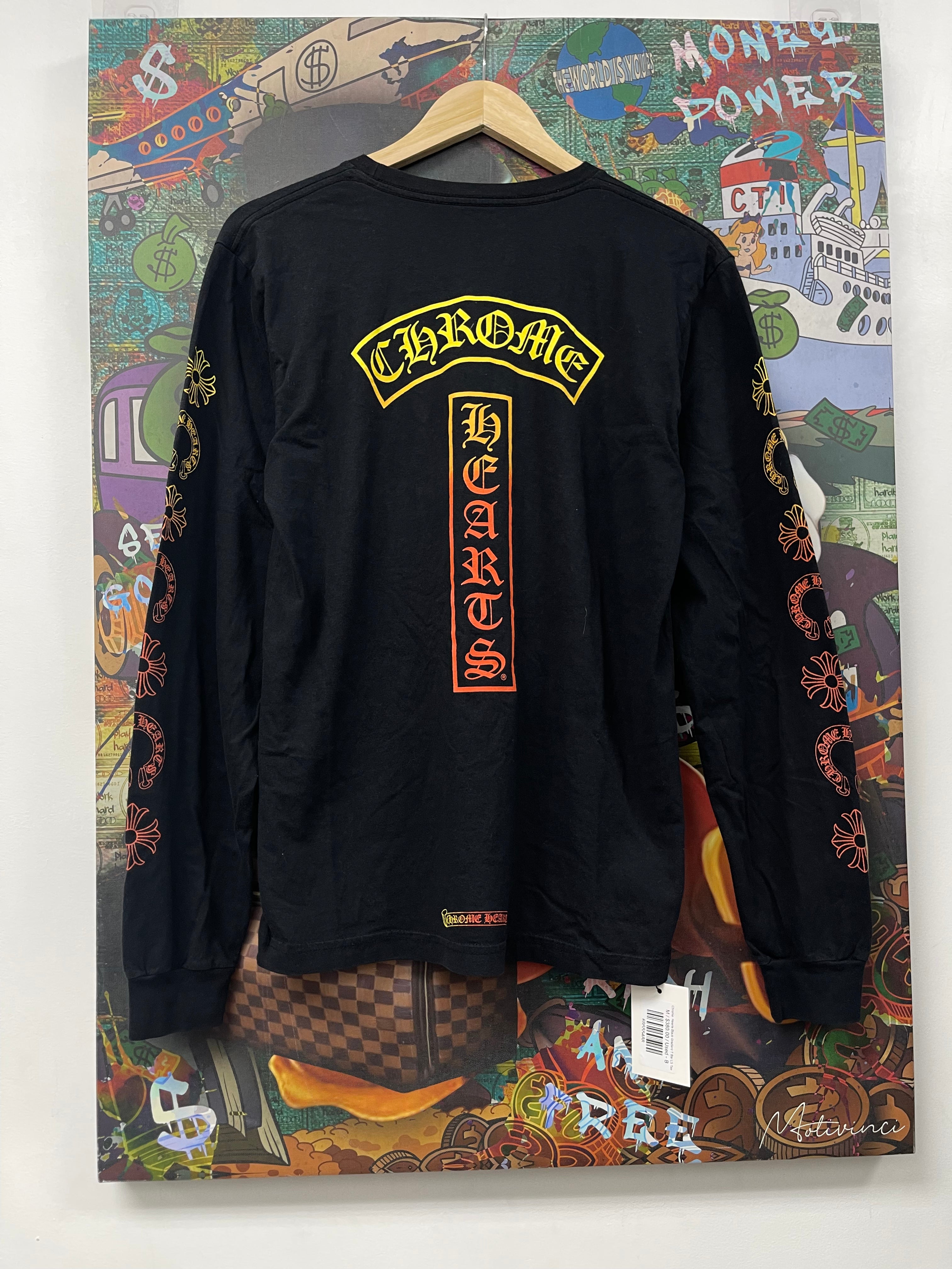 Chrome Hearts Black Gradient T Bar LS Tee