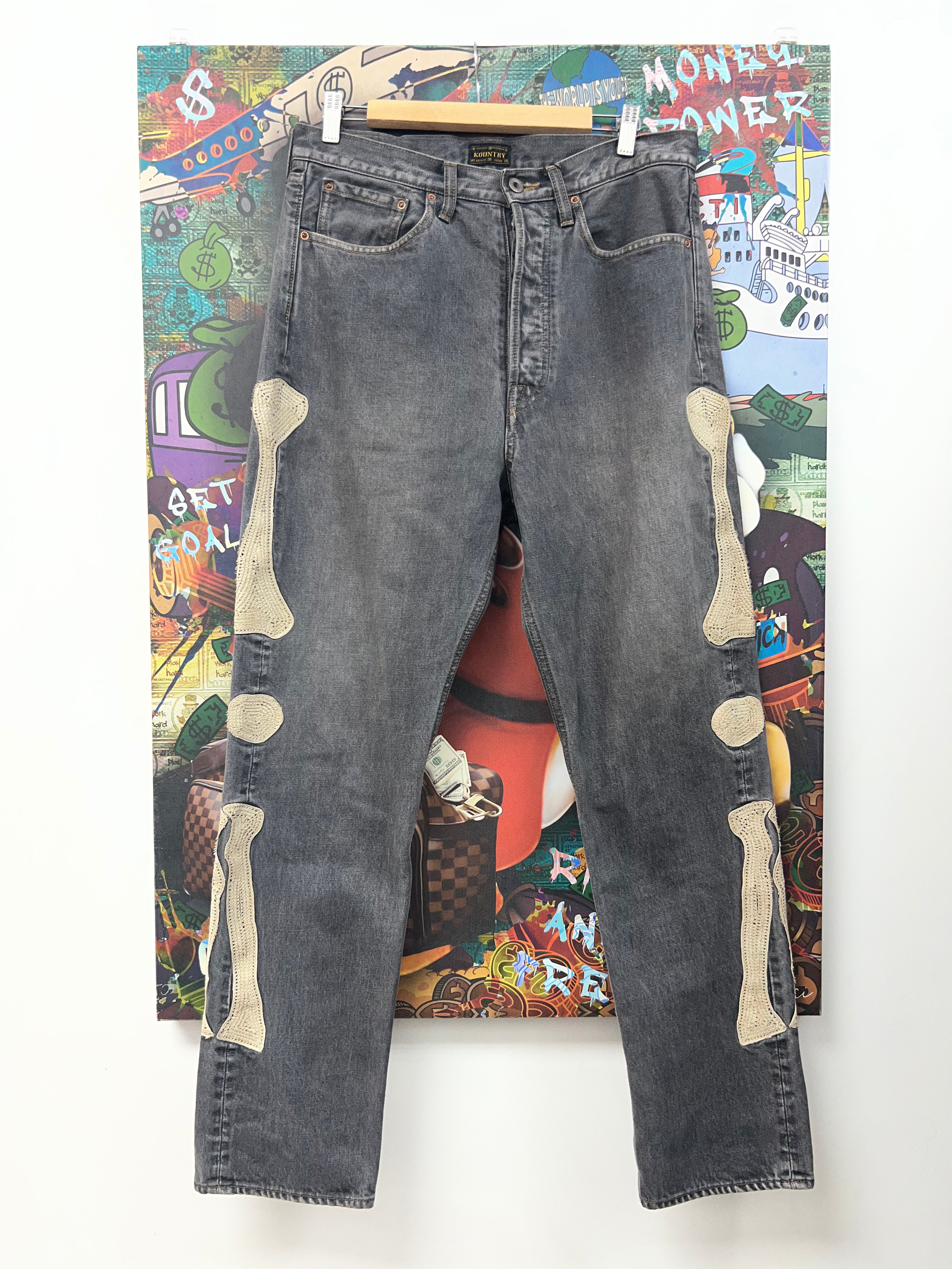 Kapital Grey Bone Jeans