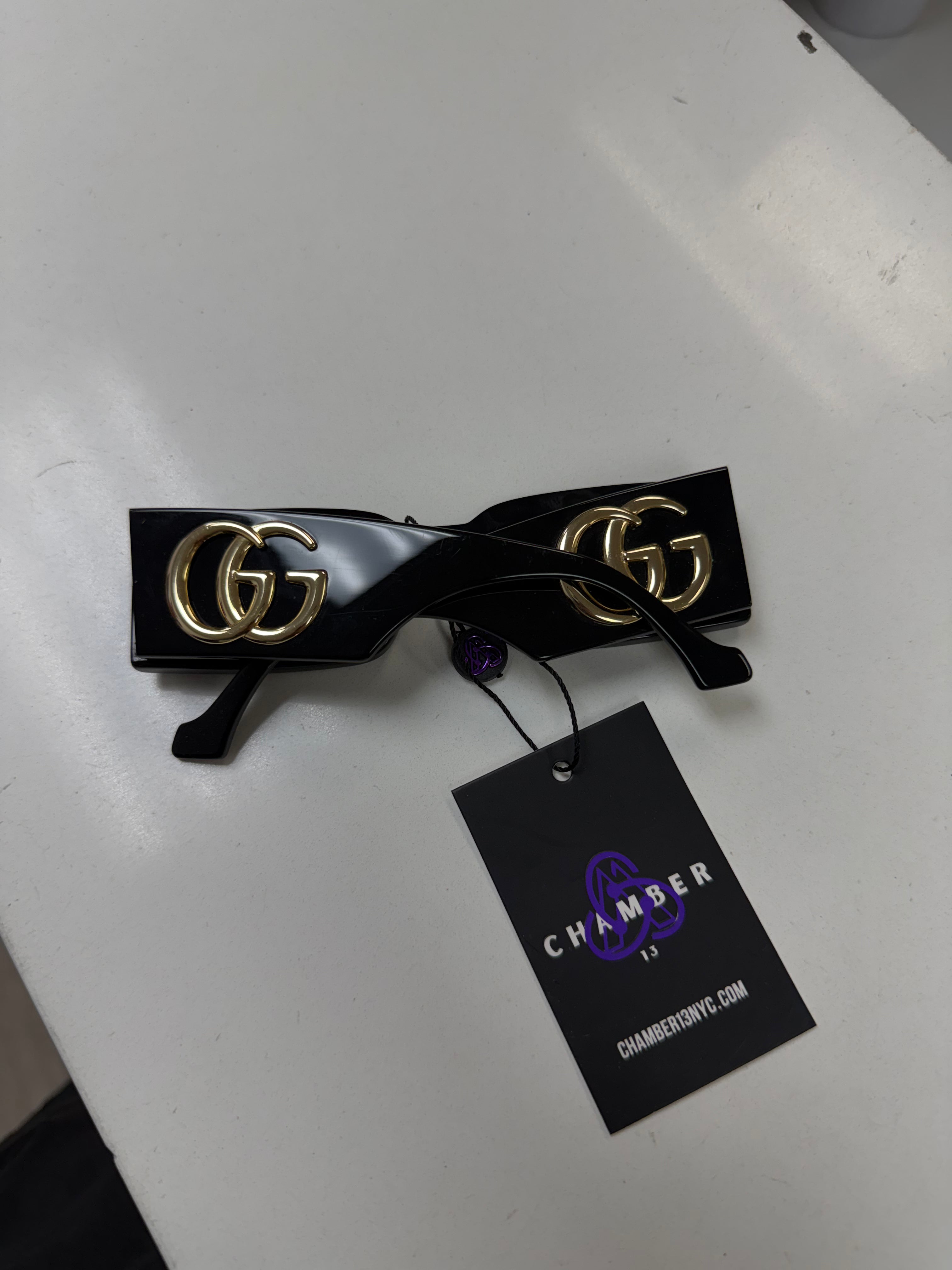 Gucci Black Gold GG Sunglasses