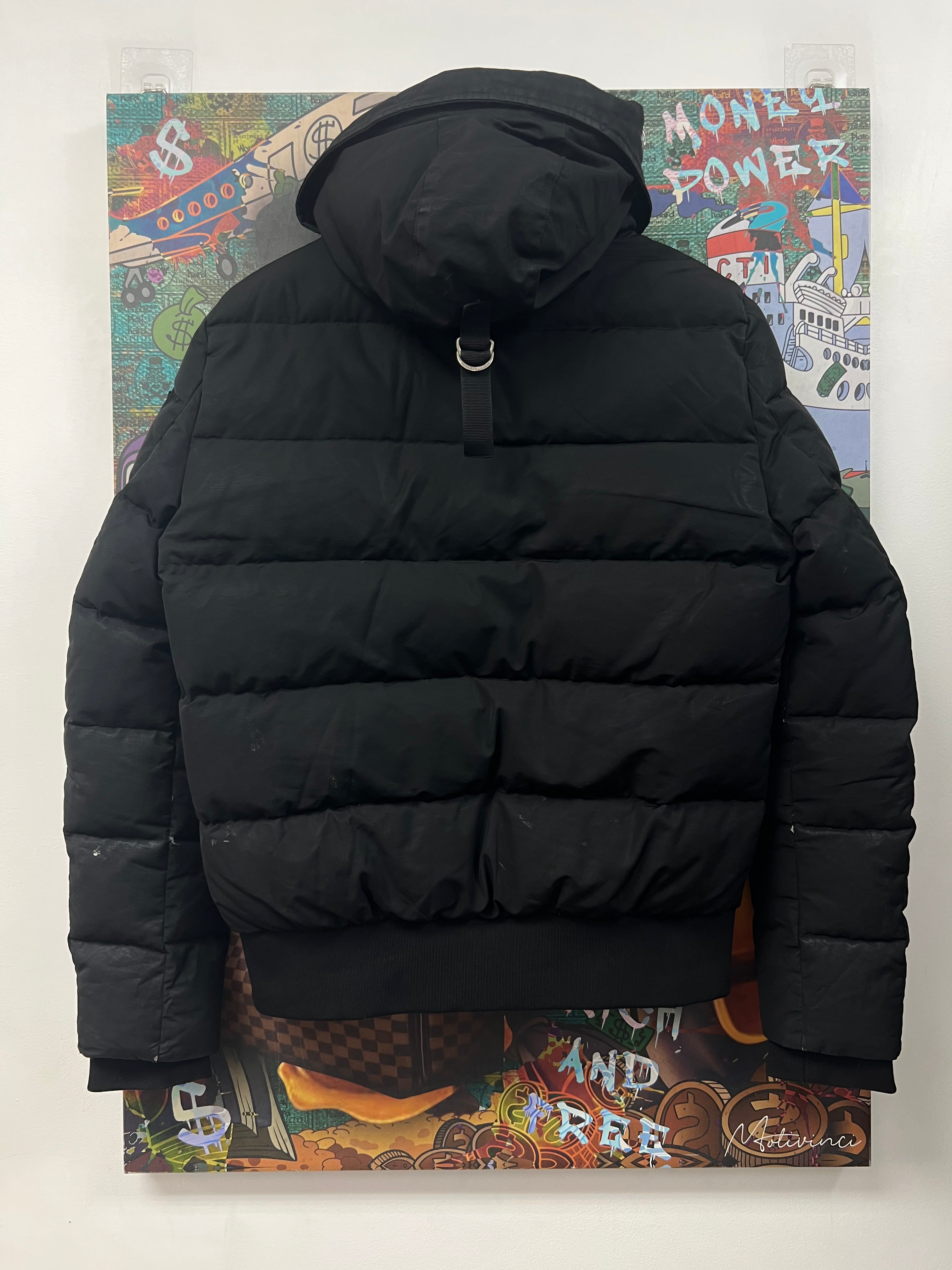 Moose Knuckles Black Neo Sheer Bomber Jacket