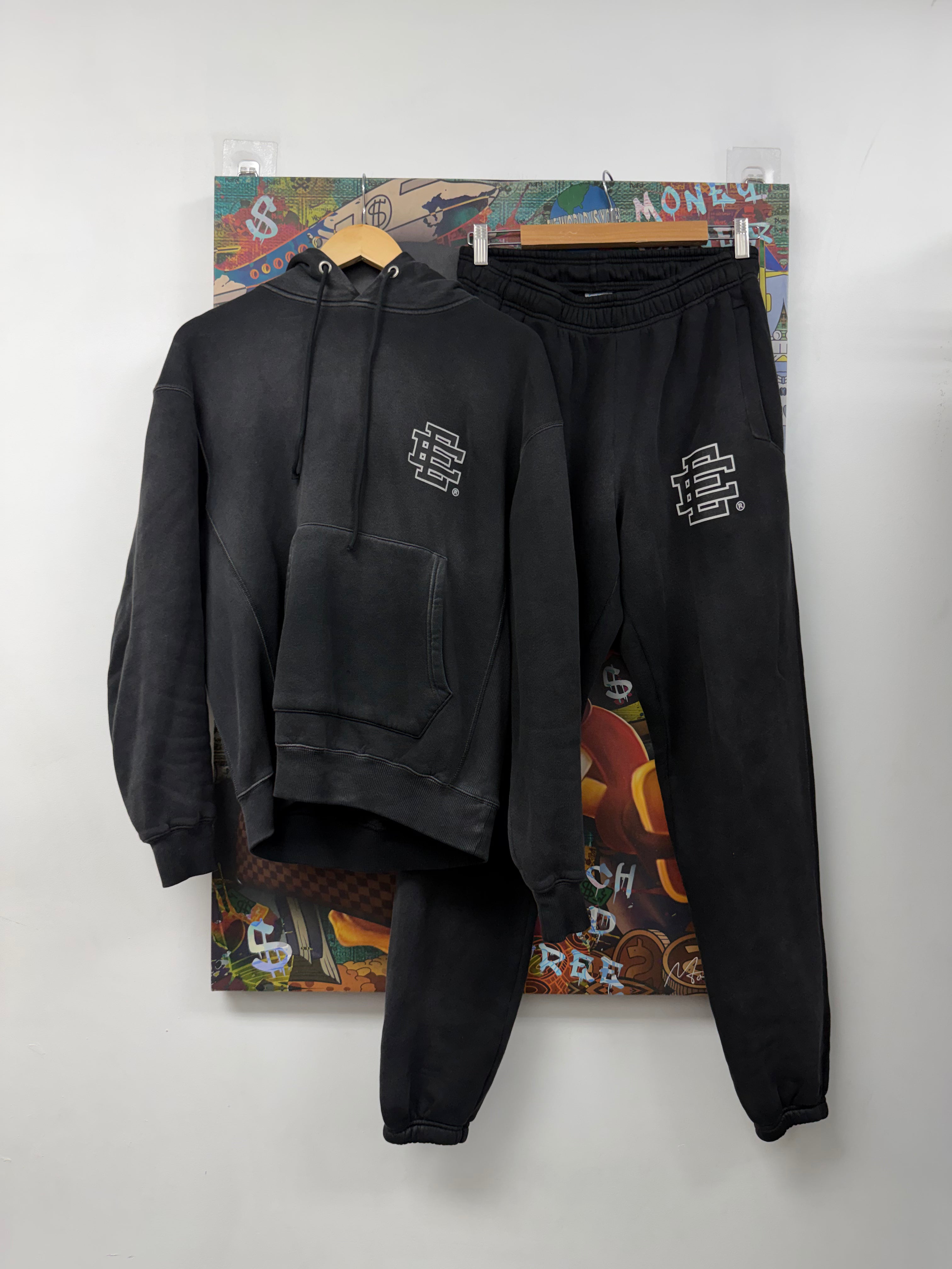 Eric Emanuel Faded Black Sweatsuit