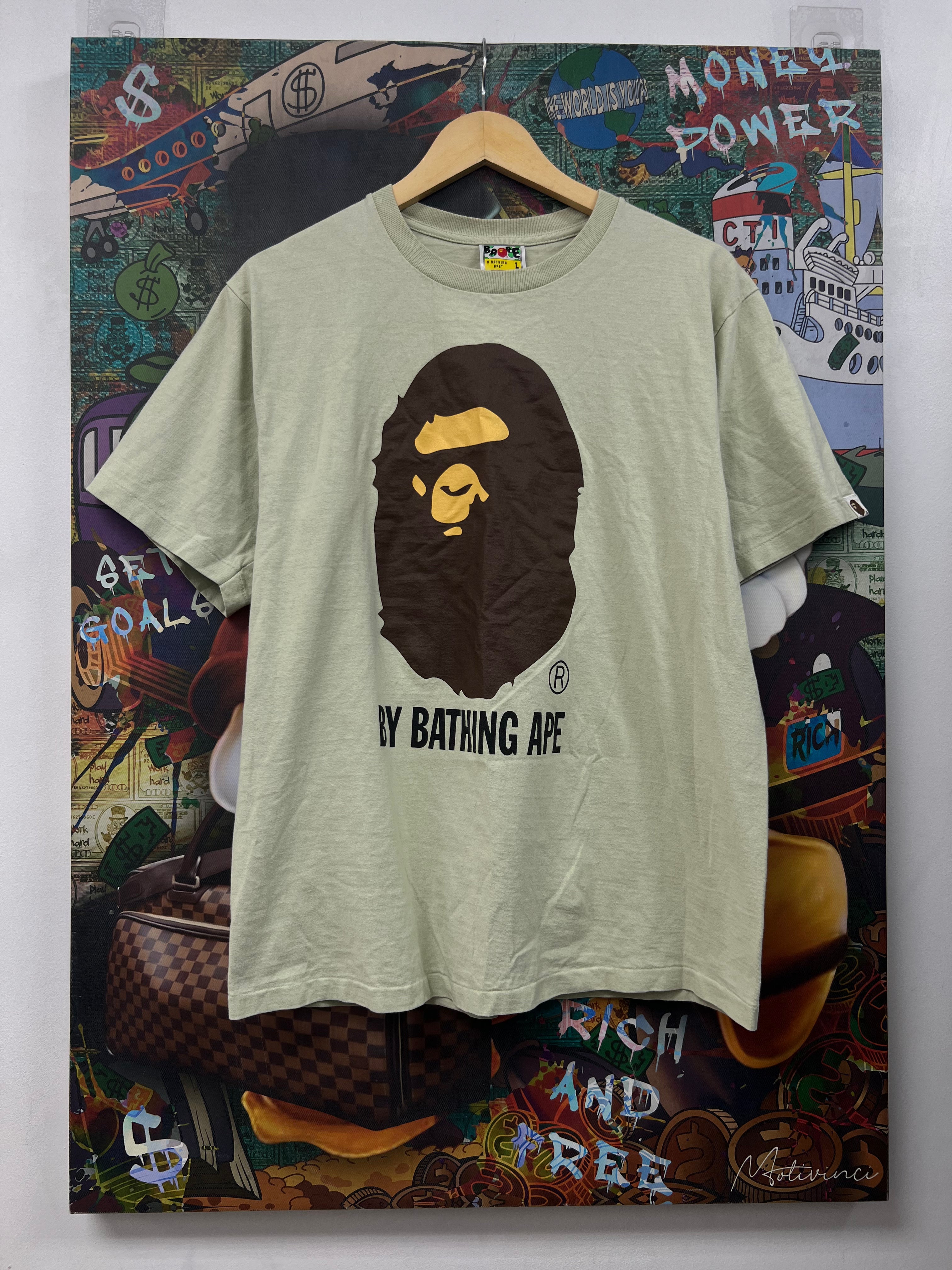 BAPE Mint Brown Ape Head Tee