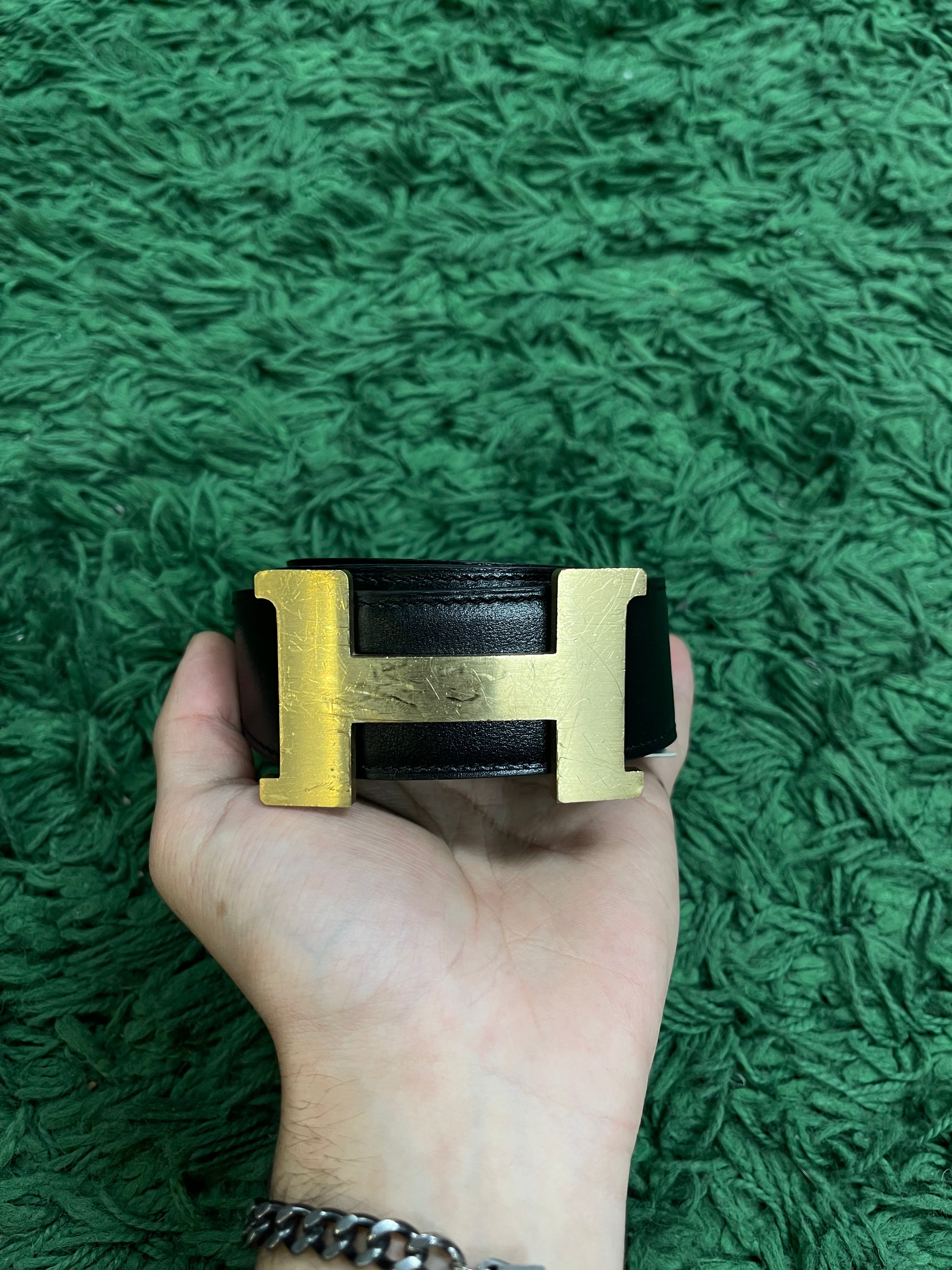 Hermes Black Brown Reversible (115) Belt