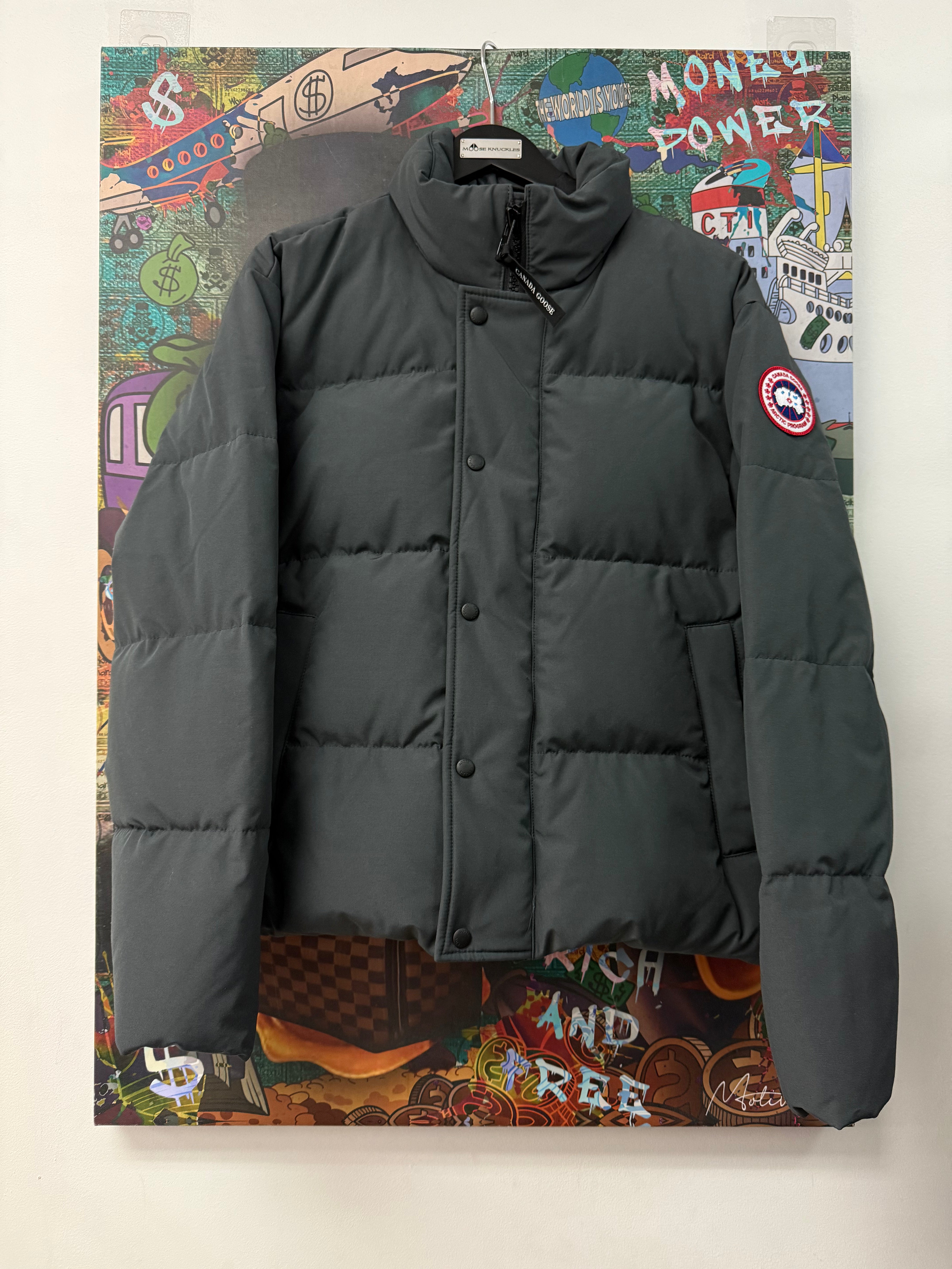 Canada Goose Grey Bayview Cropped Parka Jacket