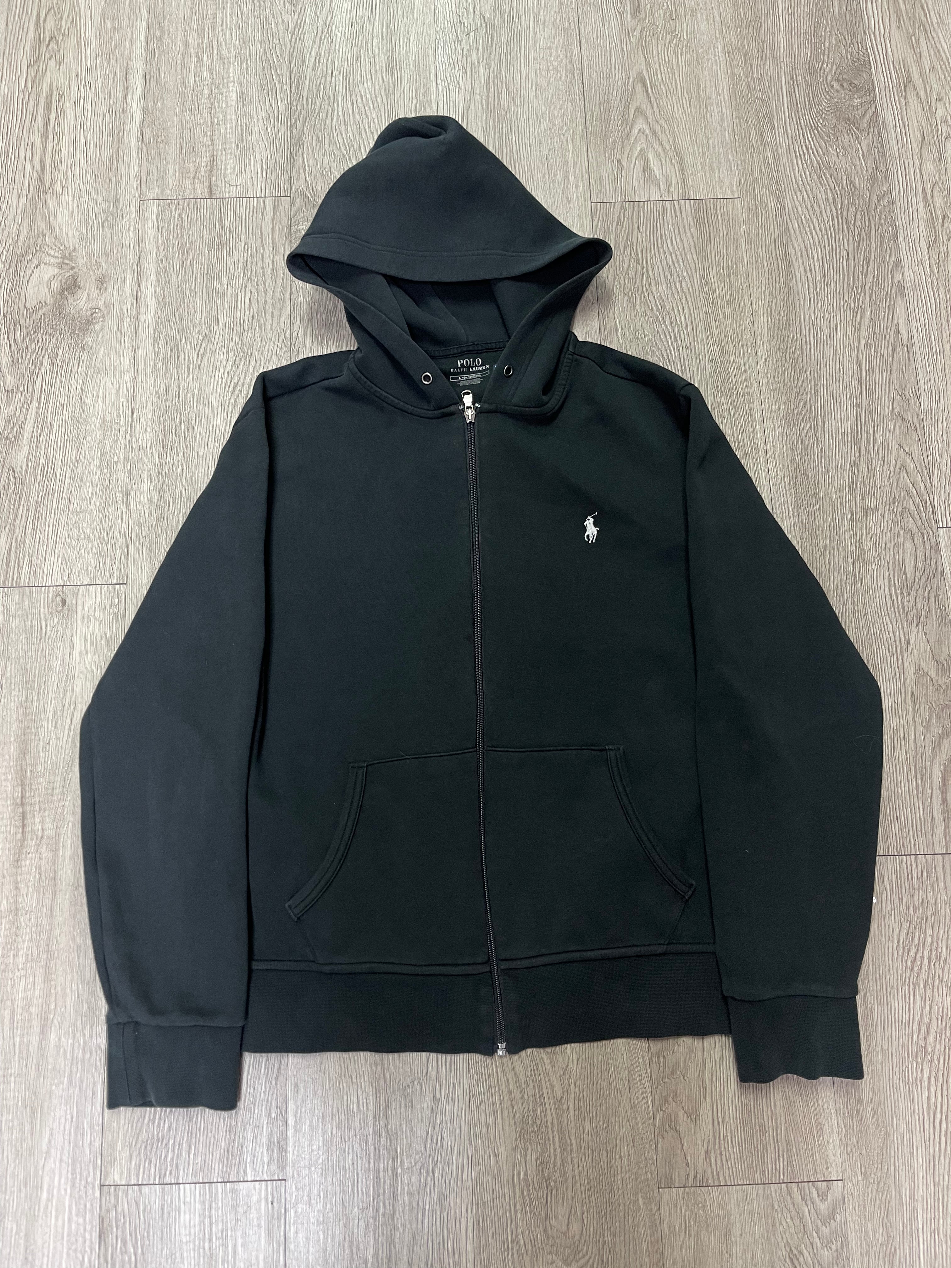 Polo Black White Tech Zip Up