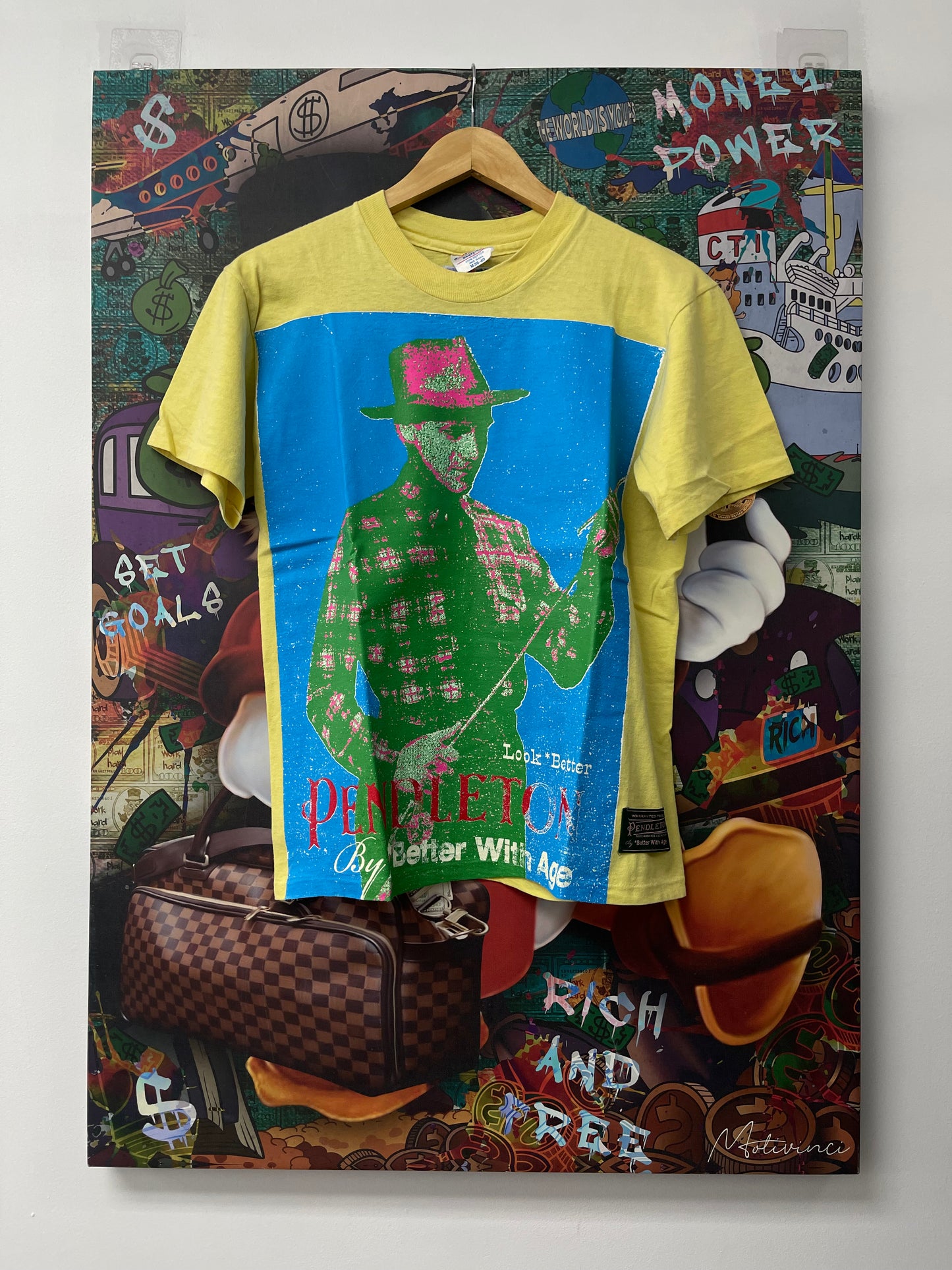Better With Age Pendleton Novel Tee Yellow New Medium With Tags