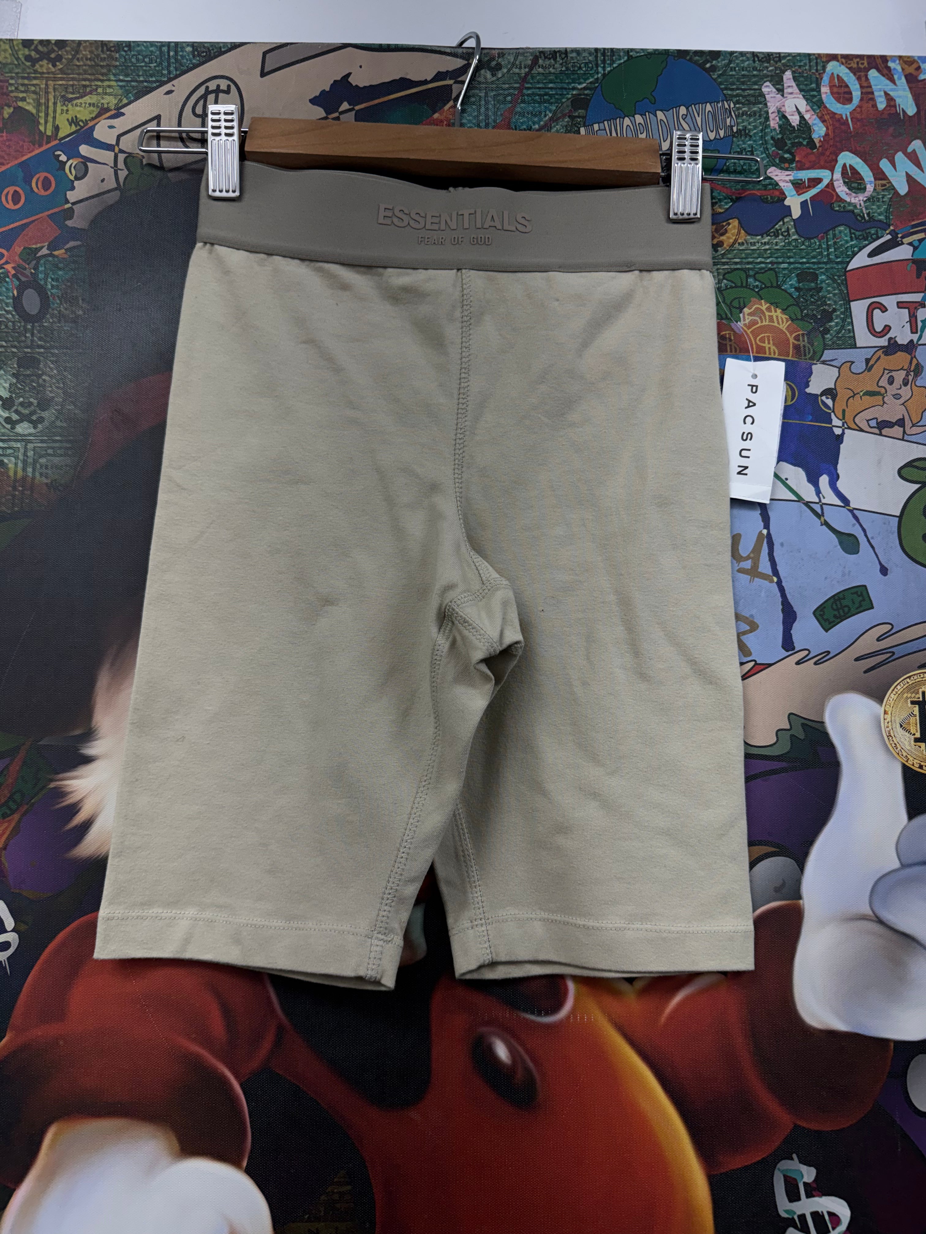 Essentials Wheat Biker Shorts