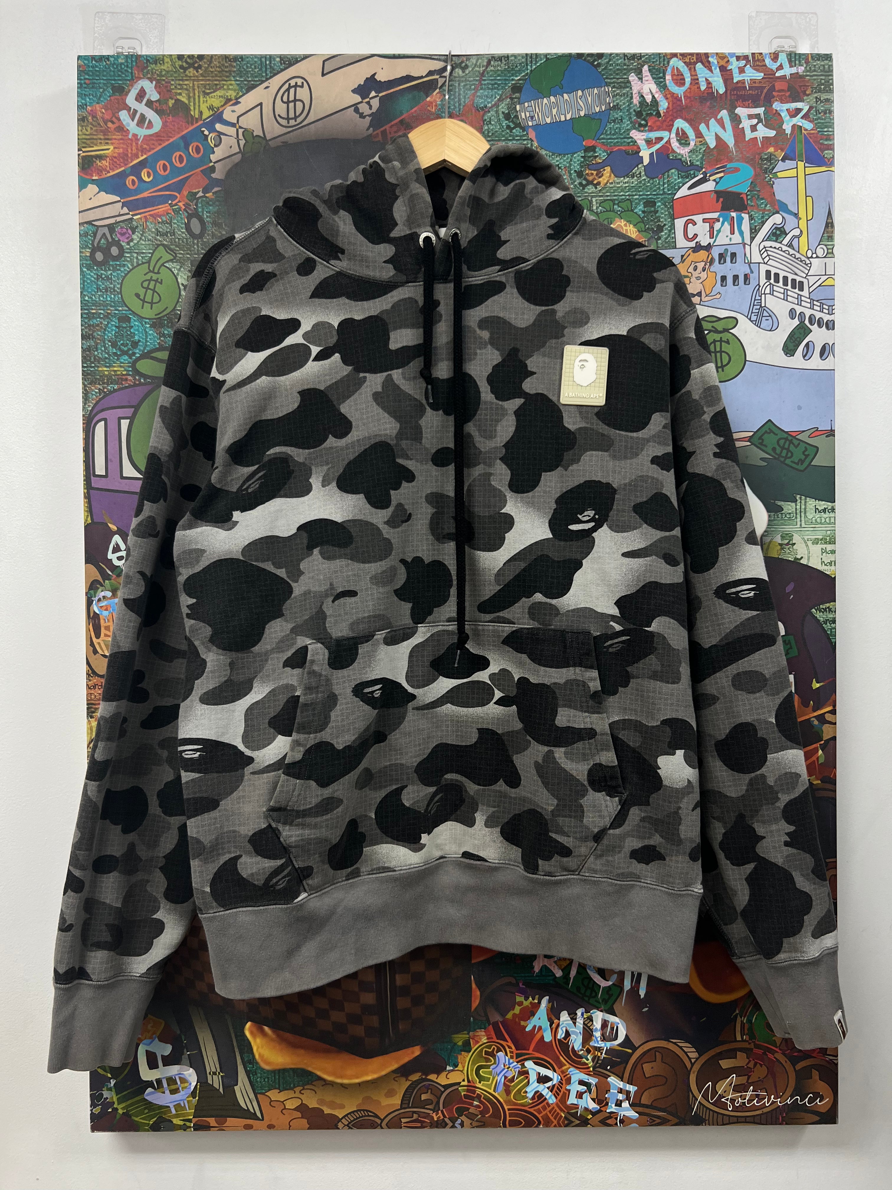 BAPE Black Camo Pullover Hoodie