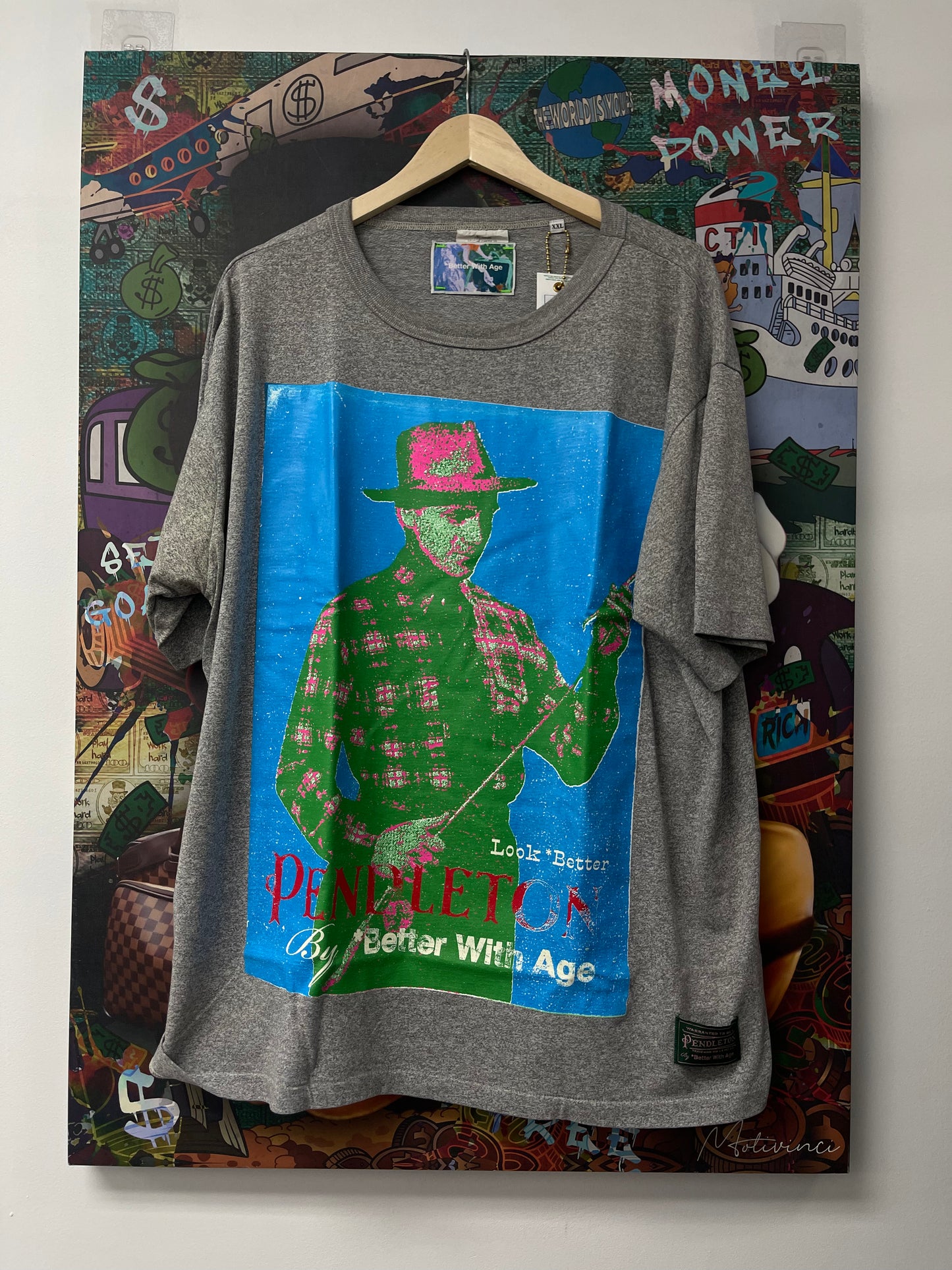 Better With Age Pendleton Novel Tee Ash Grey New XXL With Tags