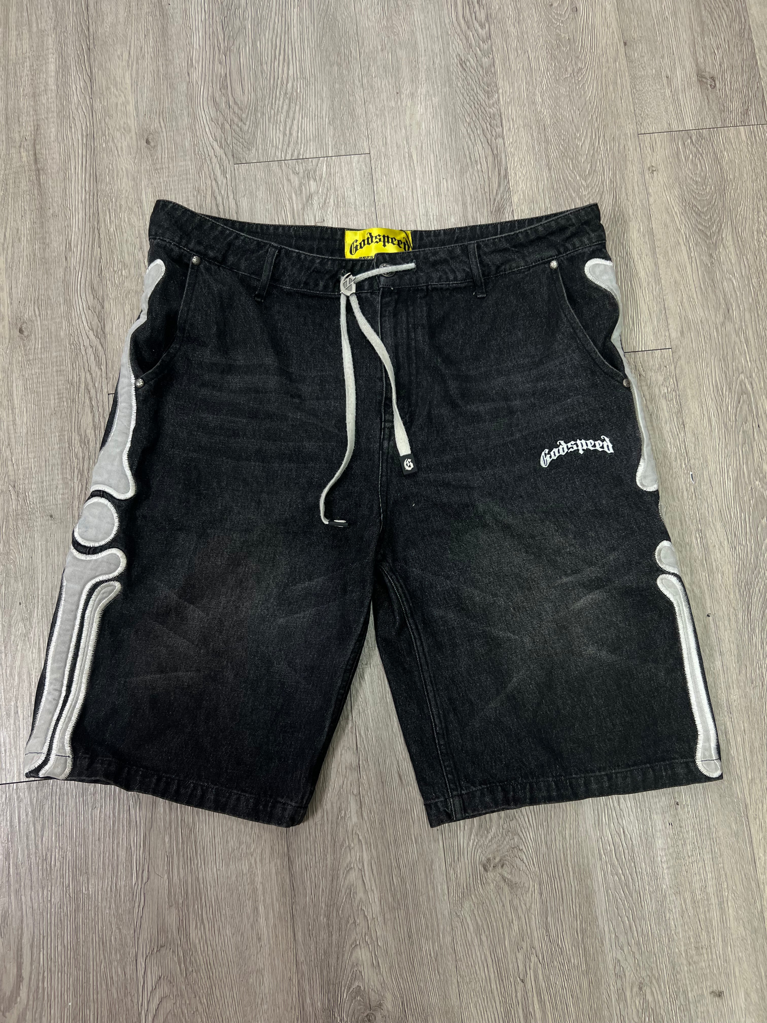 Godspeed Black Bone Jean Shorts