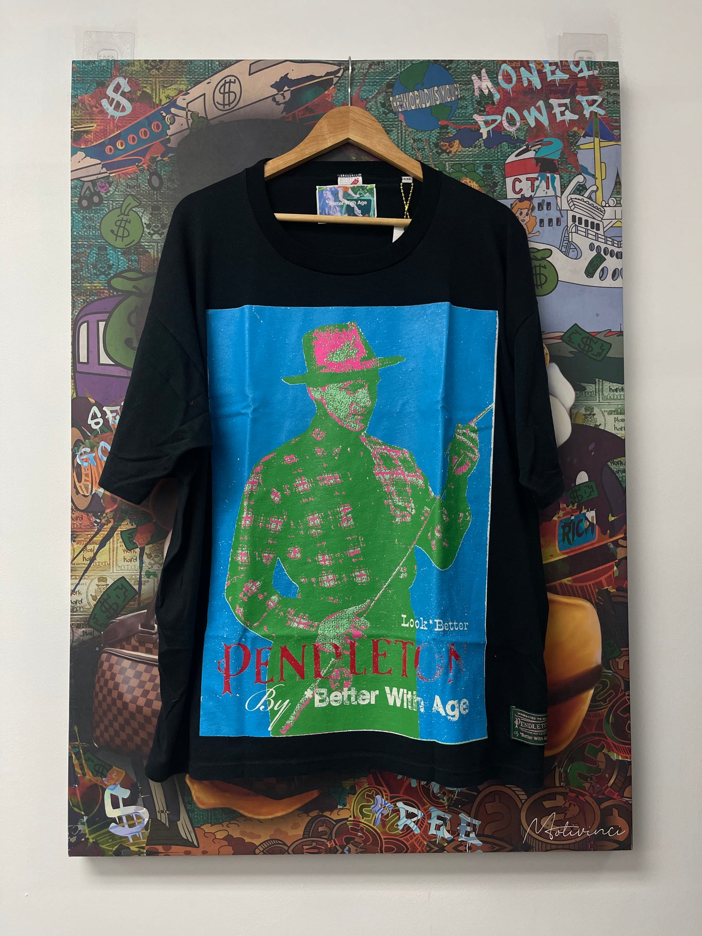 Better With Age Abducted By Aliens Tee Teal New XXL With Tags