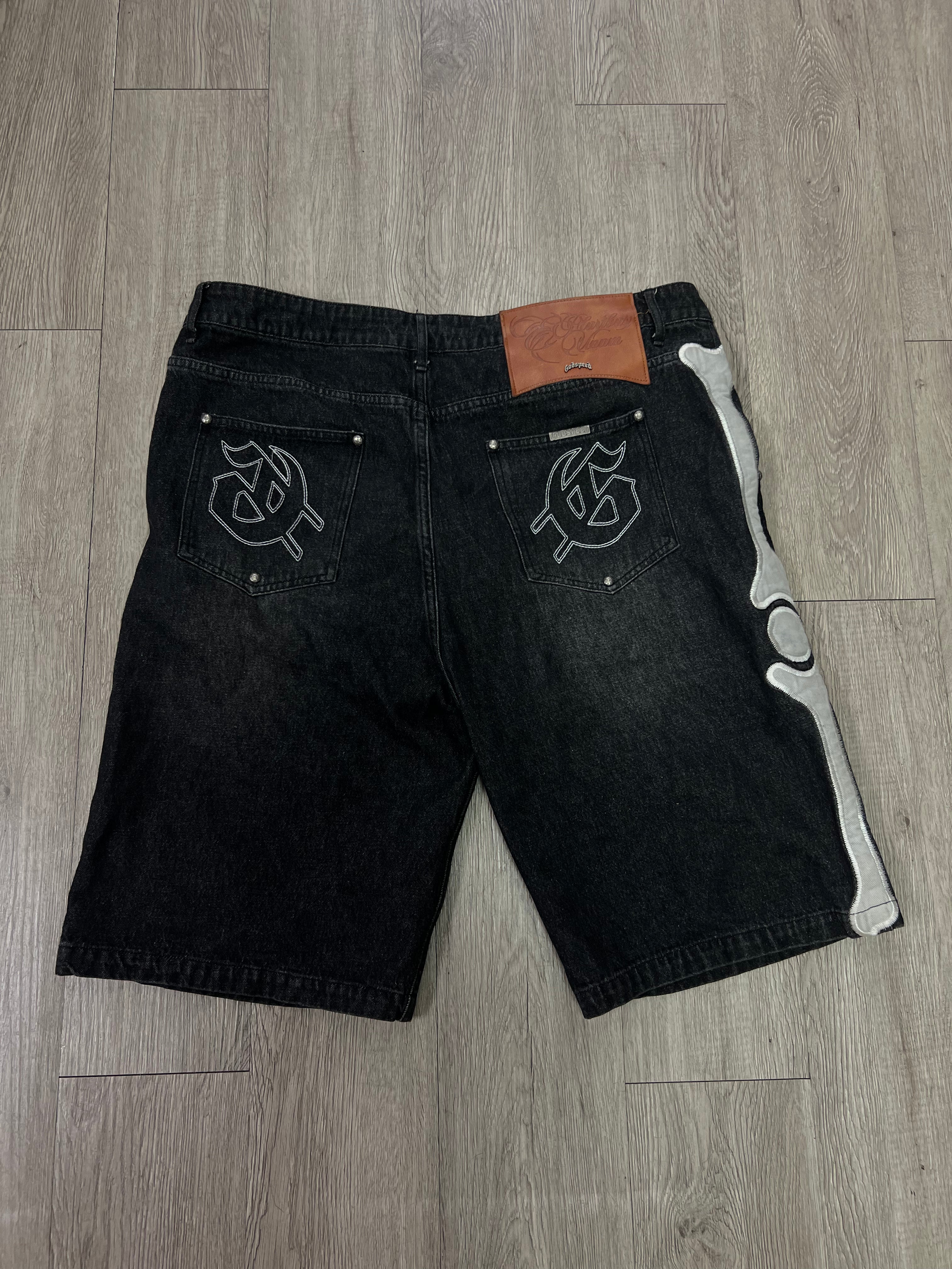Godspeed Black Bone Jean Shorts