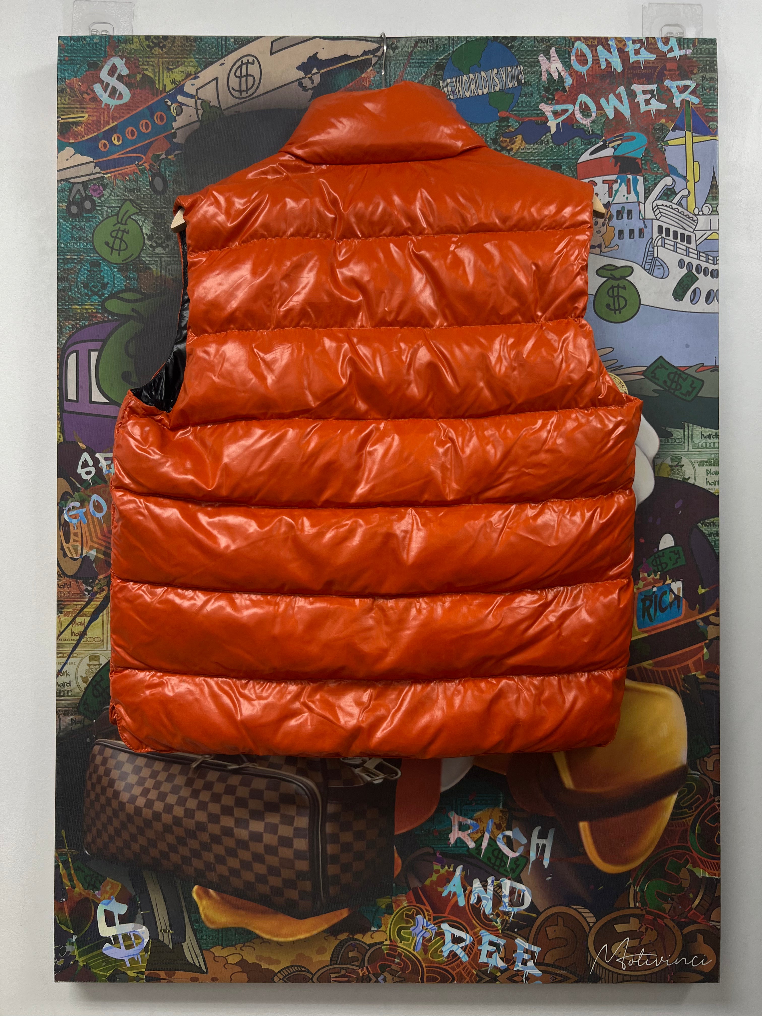 Moncler Orange Puffer Vest