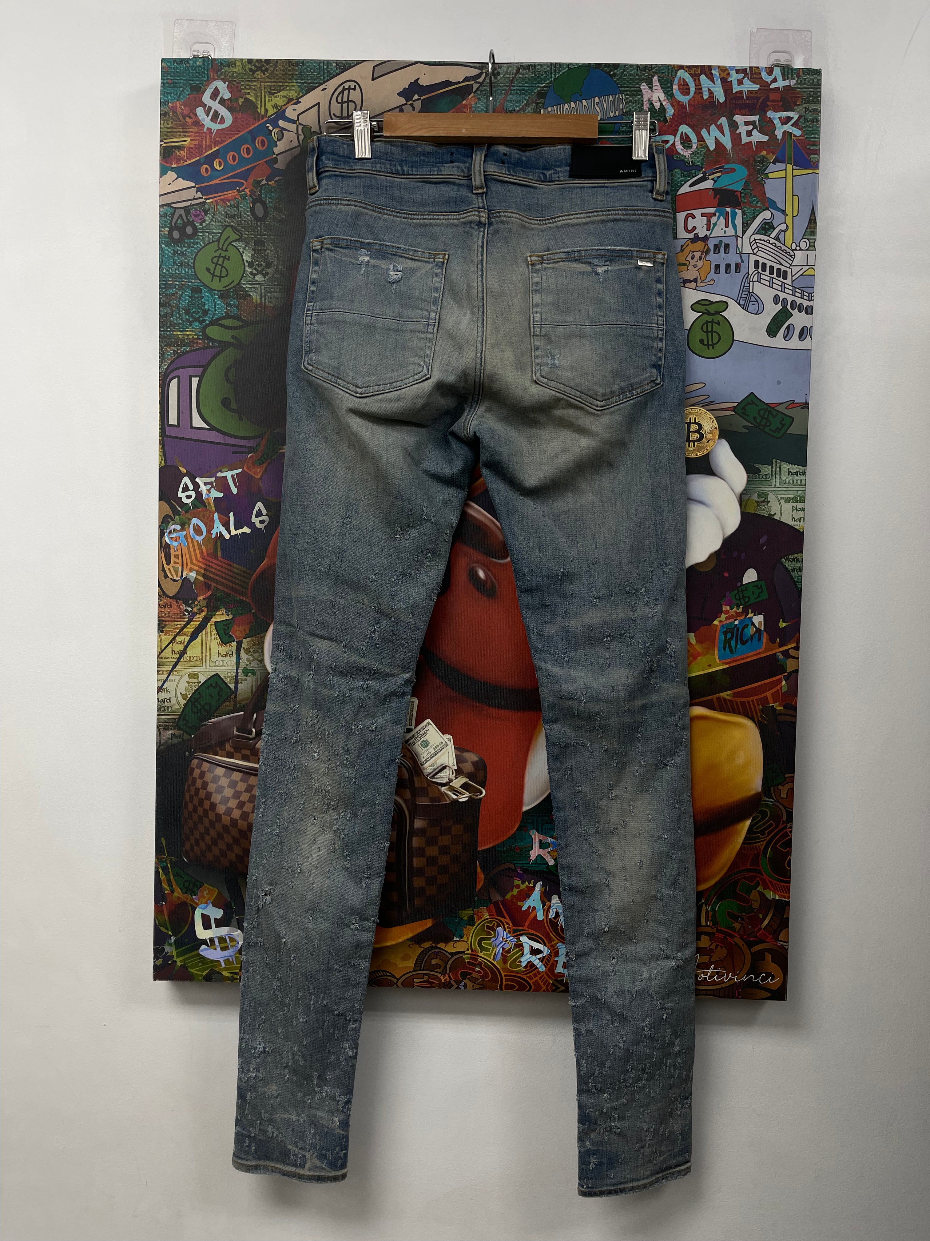 Amiri Light Wash Shotgun Jeans