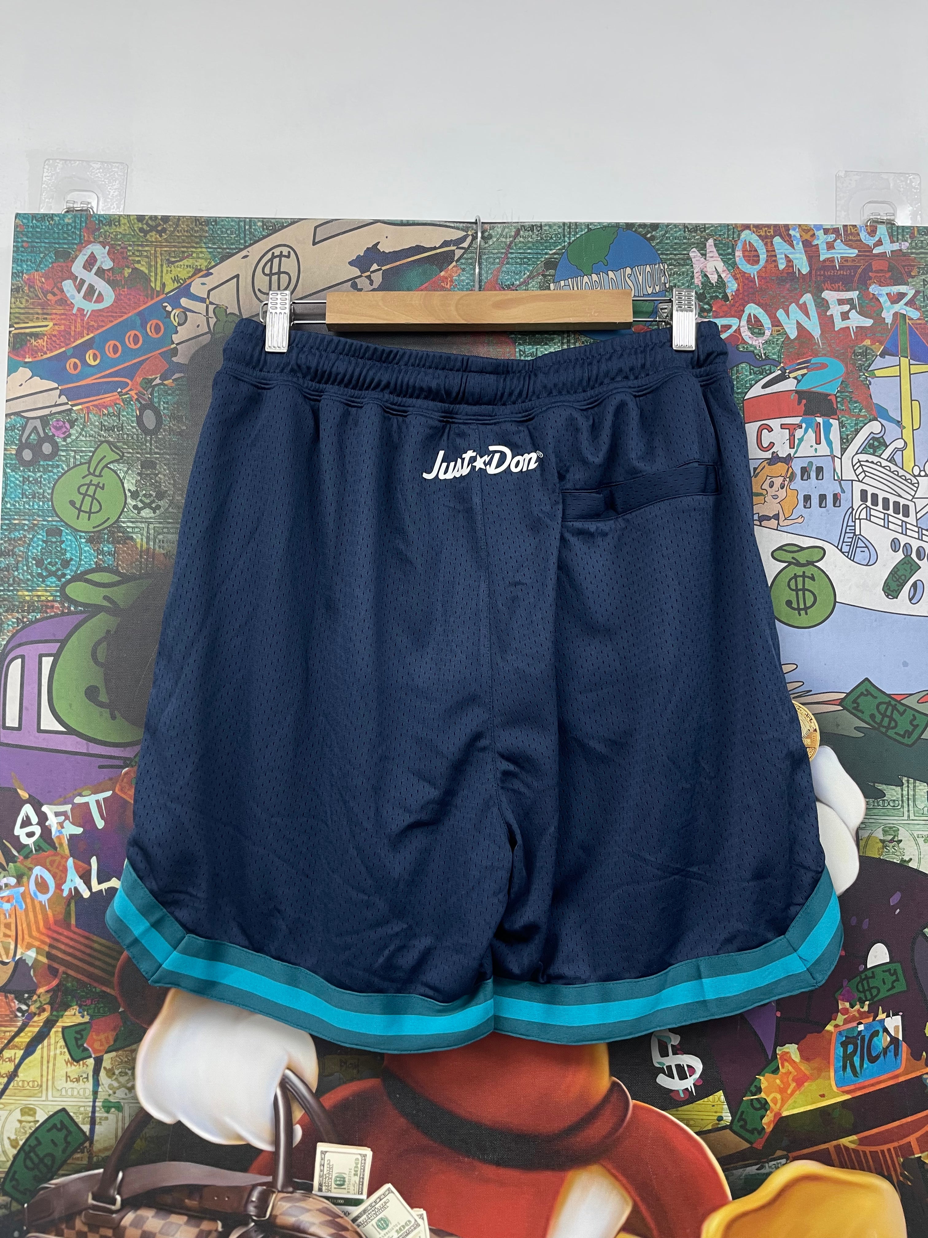 BAPE Just Don Milo Basketball Navy Shorts