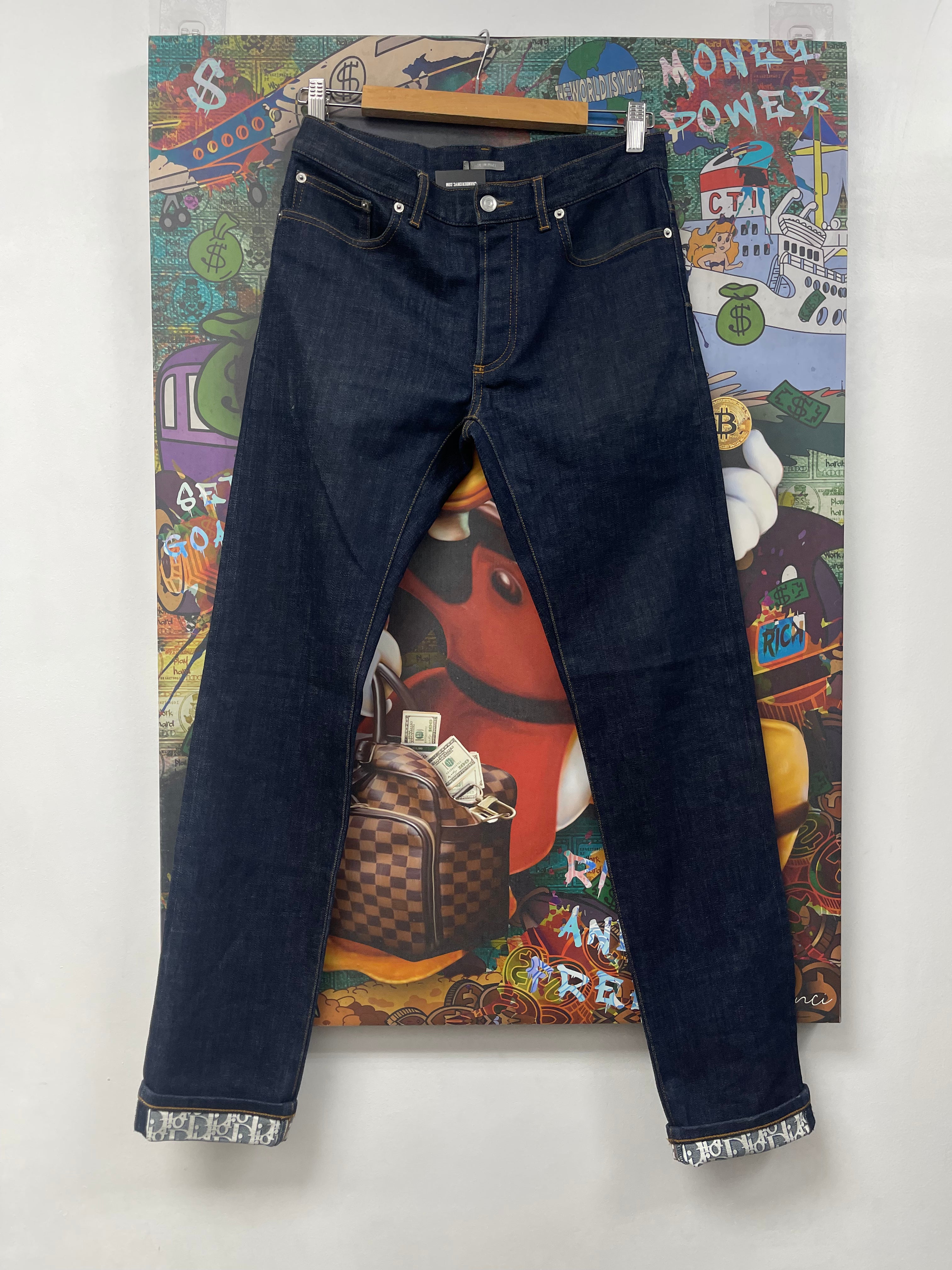 Dior Navy Oblique Monogram Jeans