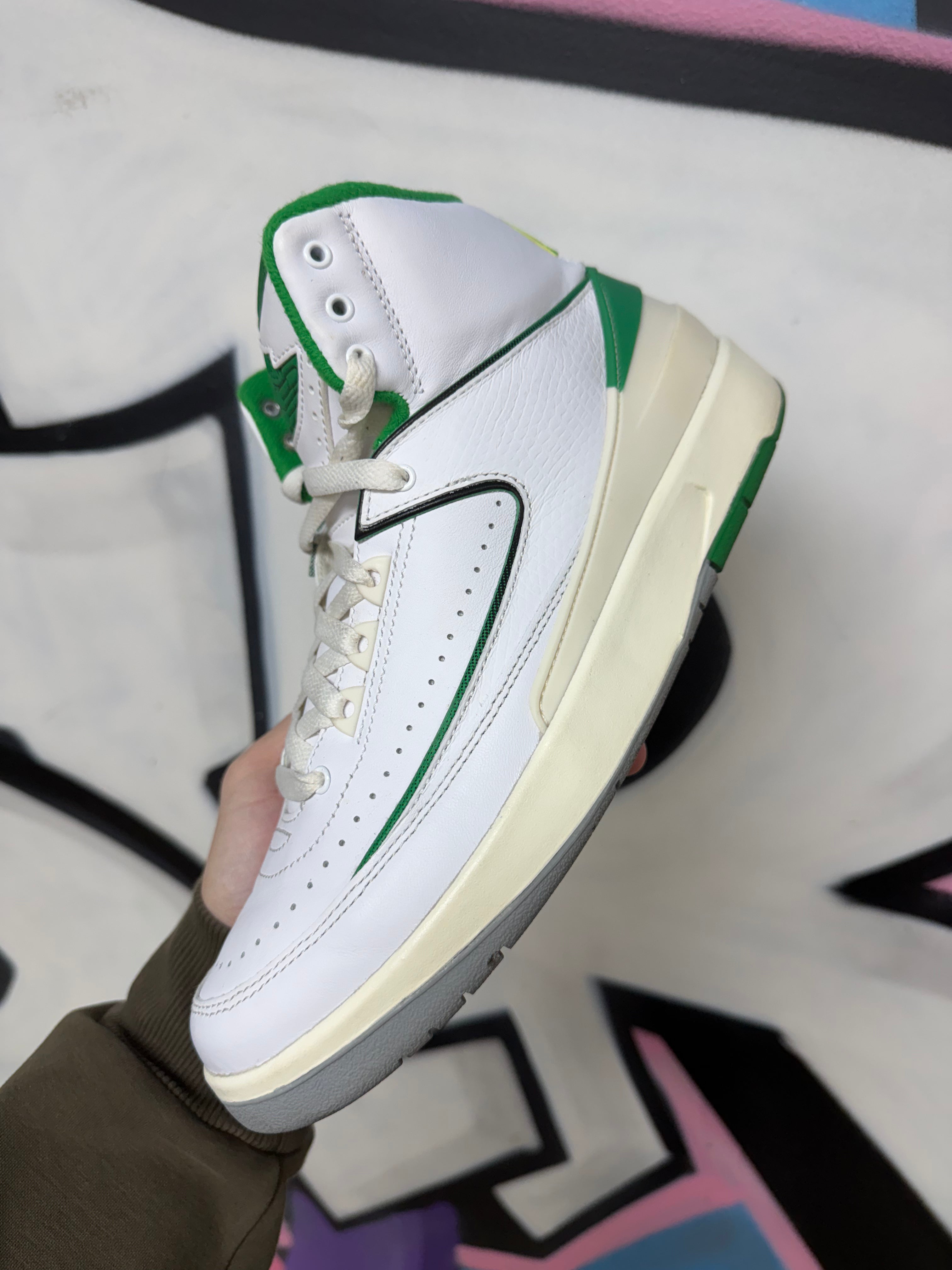 Jordan 2 Lucky Green Sneakers