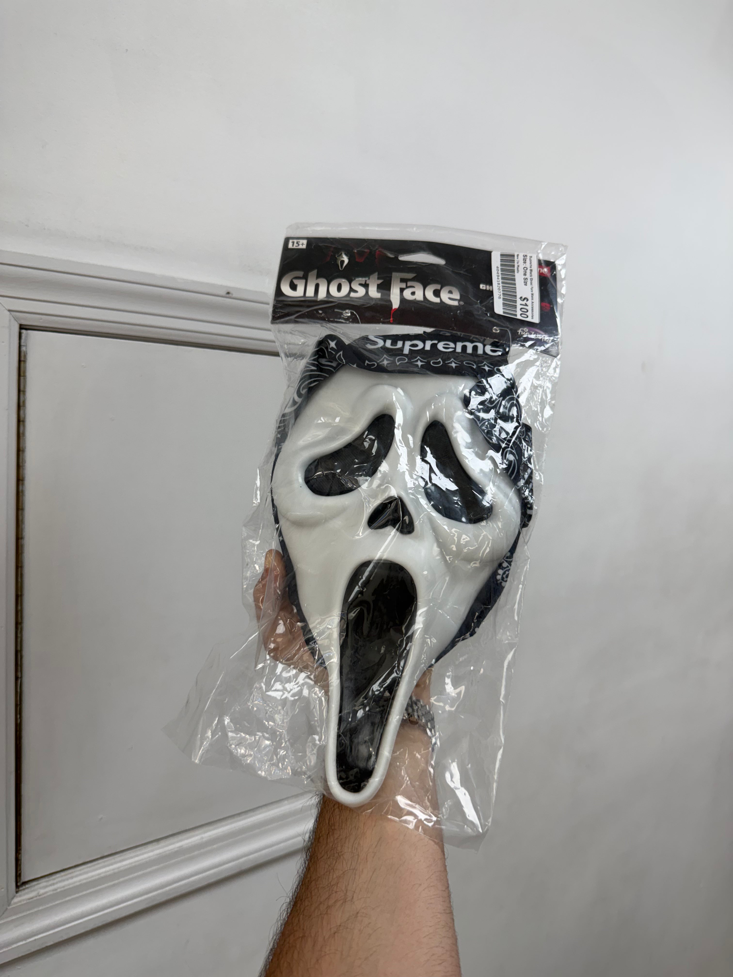Supreme Black Ghost Face Mask Accessories
