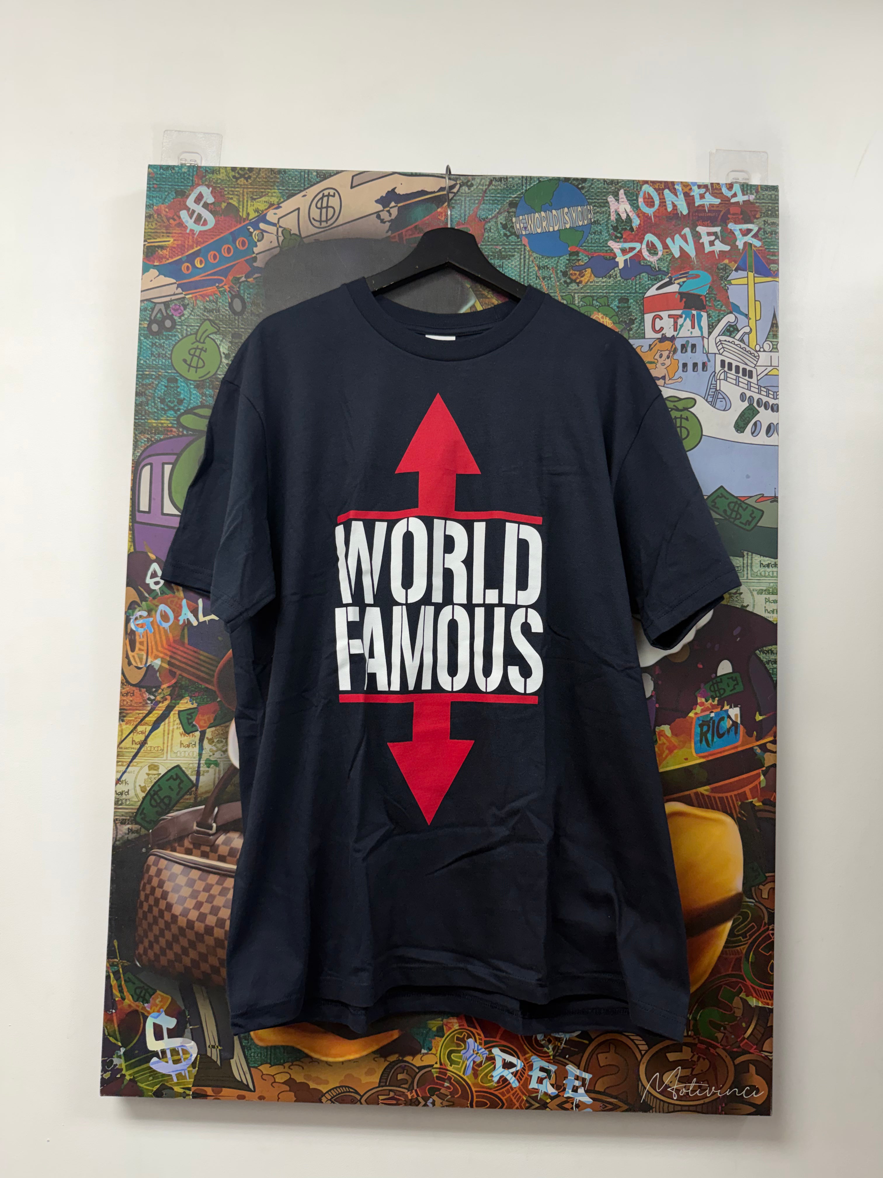 Supreme Navy Red World Famous Tee