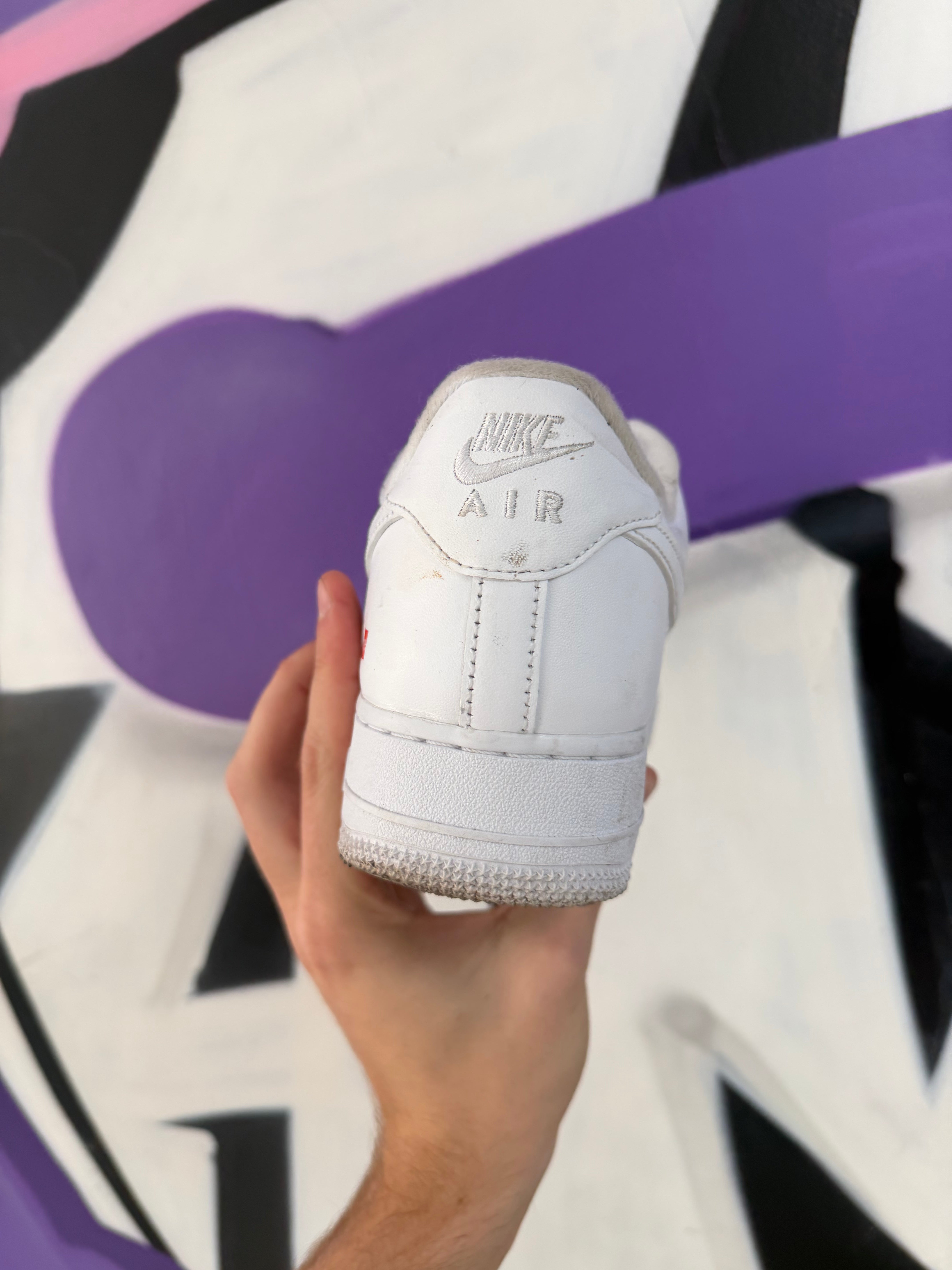 Nike Supreme AF1 White Sneakers