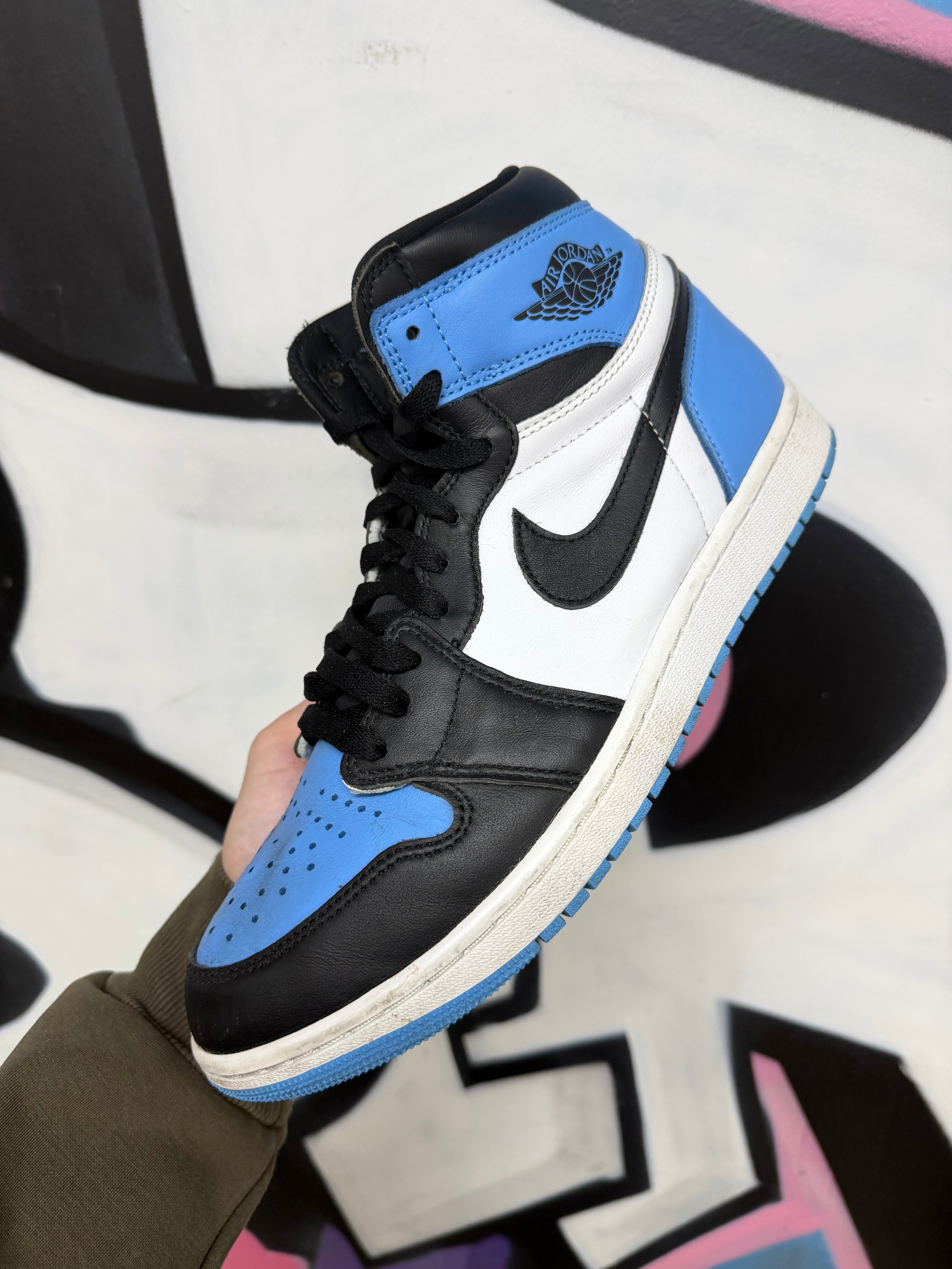 Jordan 1 UNC Toe Sneakers