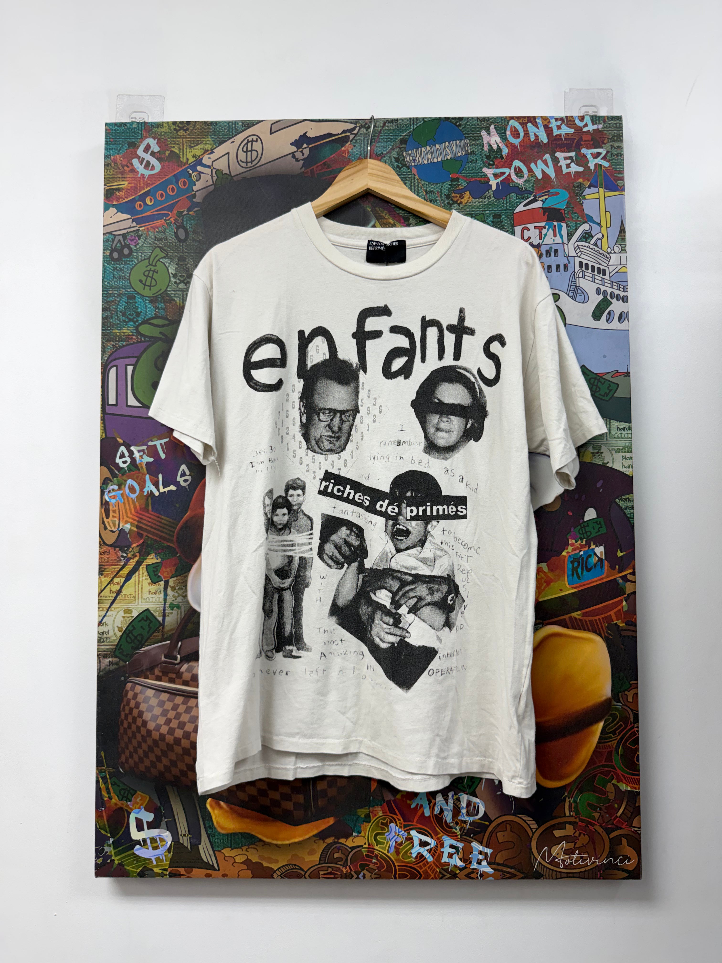 Enfants Riches Deprimes Tee White Black Fat Kid Tee Small