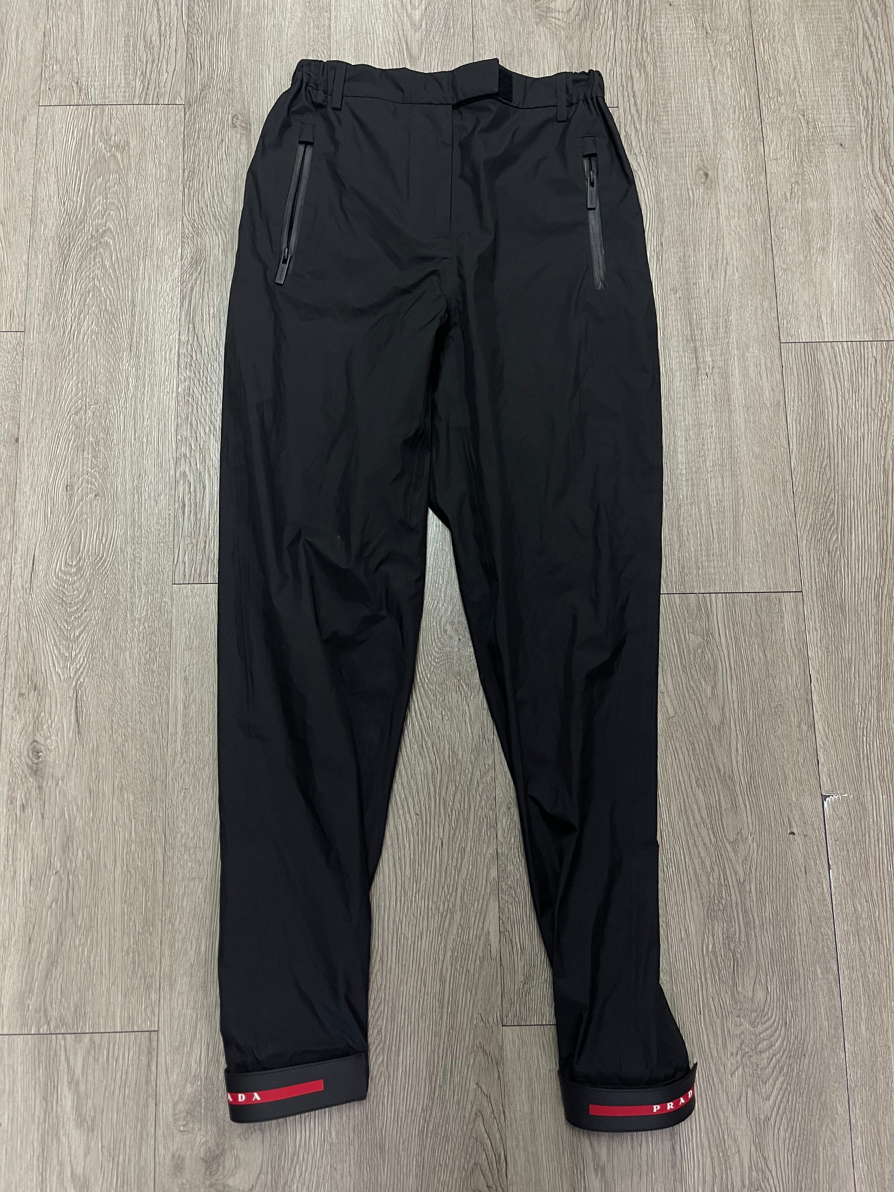 Prada Black Nylon Windbreaker Pants