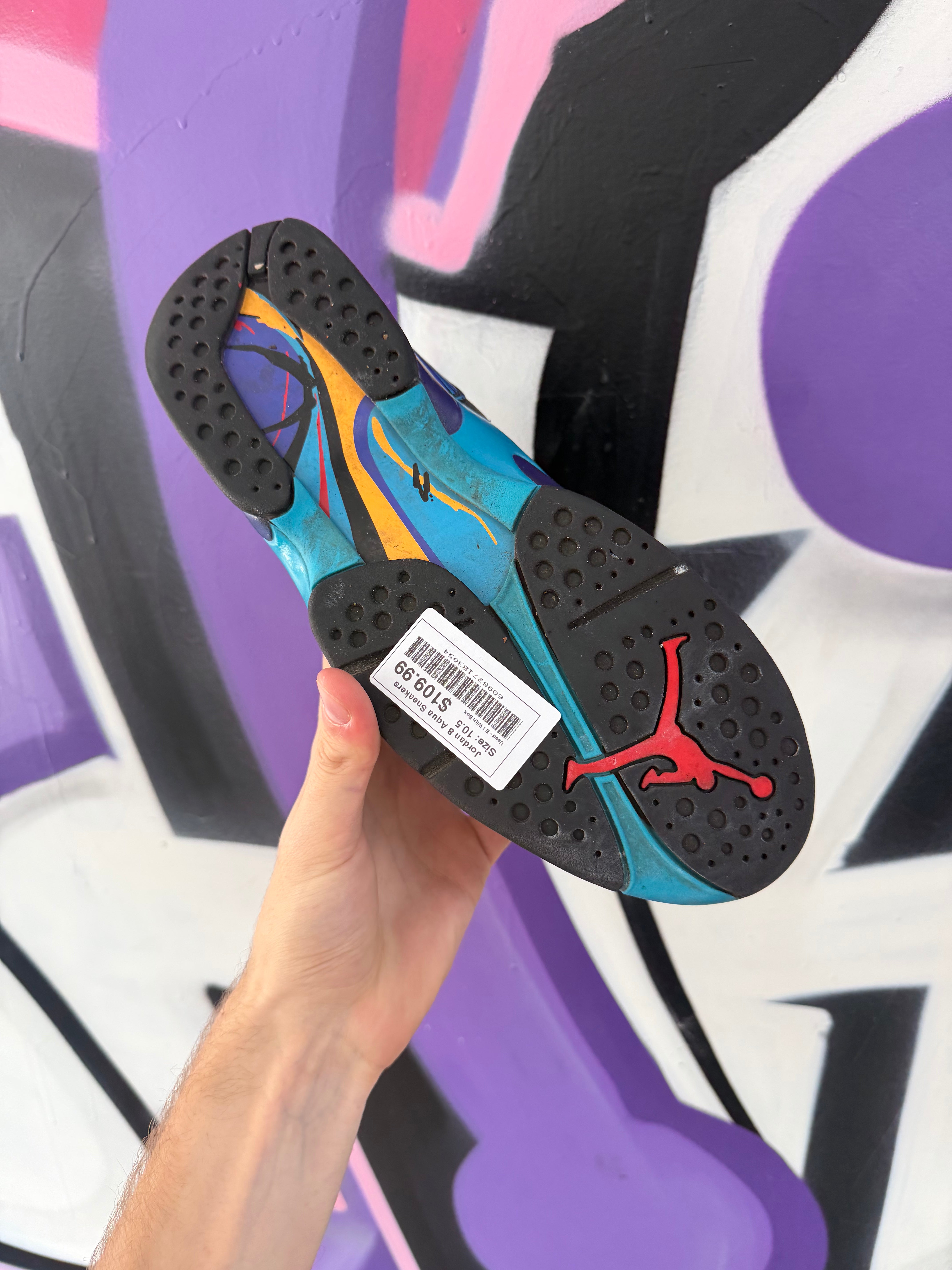 Jordan 8 Aqua Sneakers