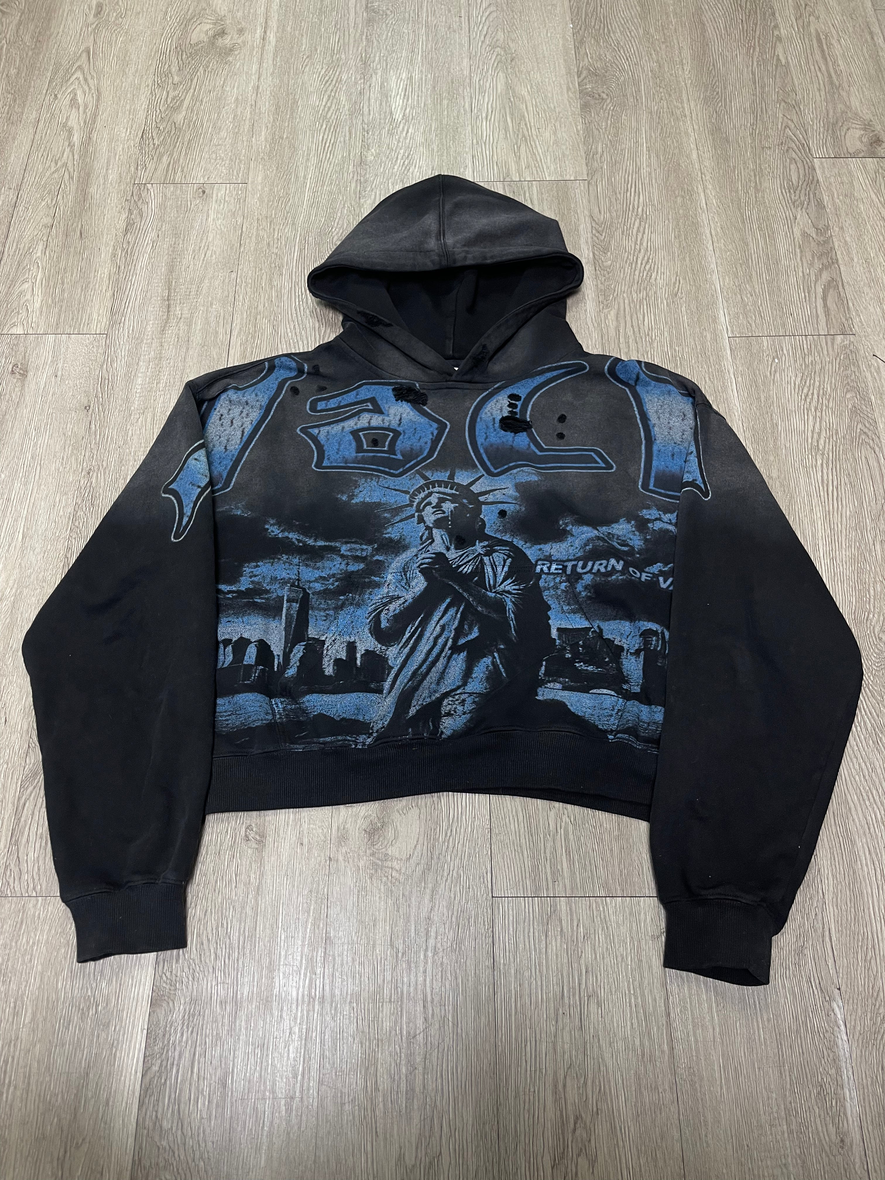Vale Black Blue Liberty Hoodie