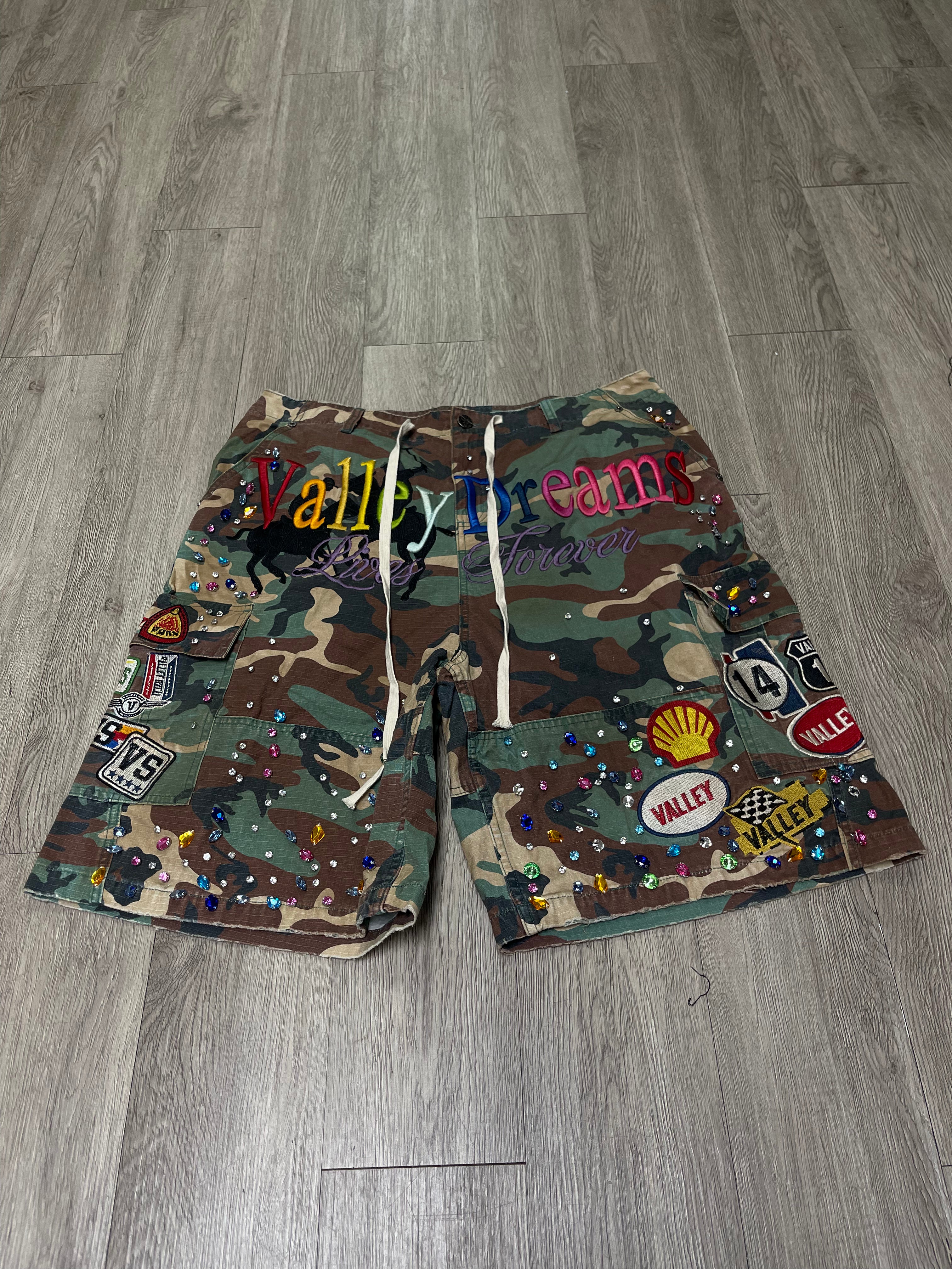 Vale DIY Camo Shorts
