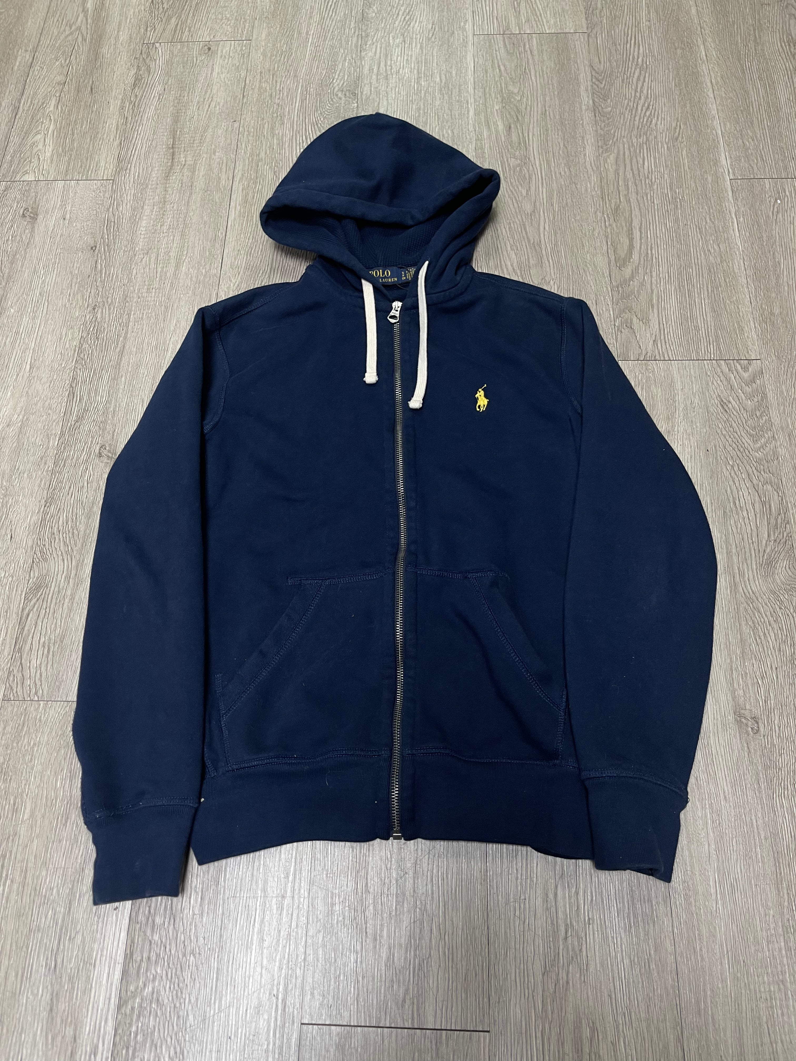 Polo Navy Yellow Zip Up
