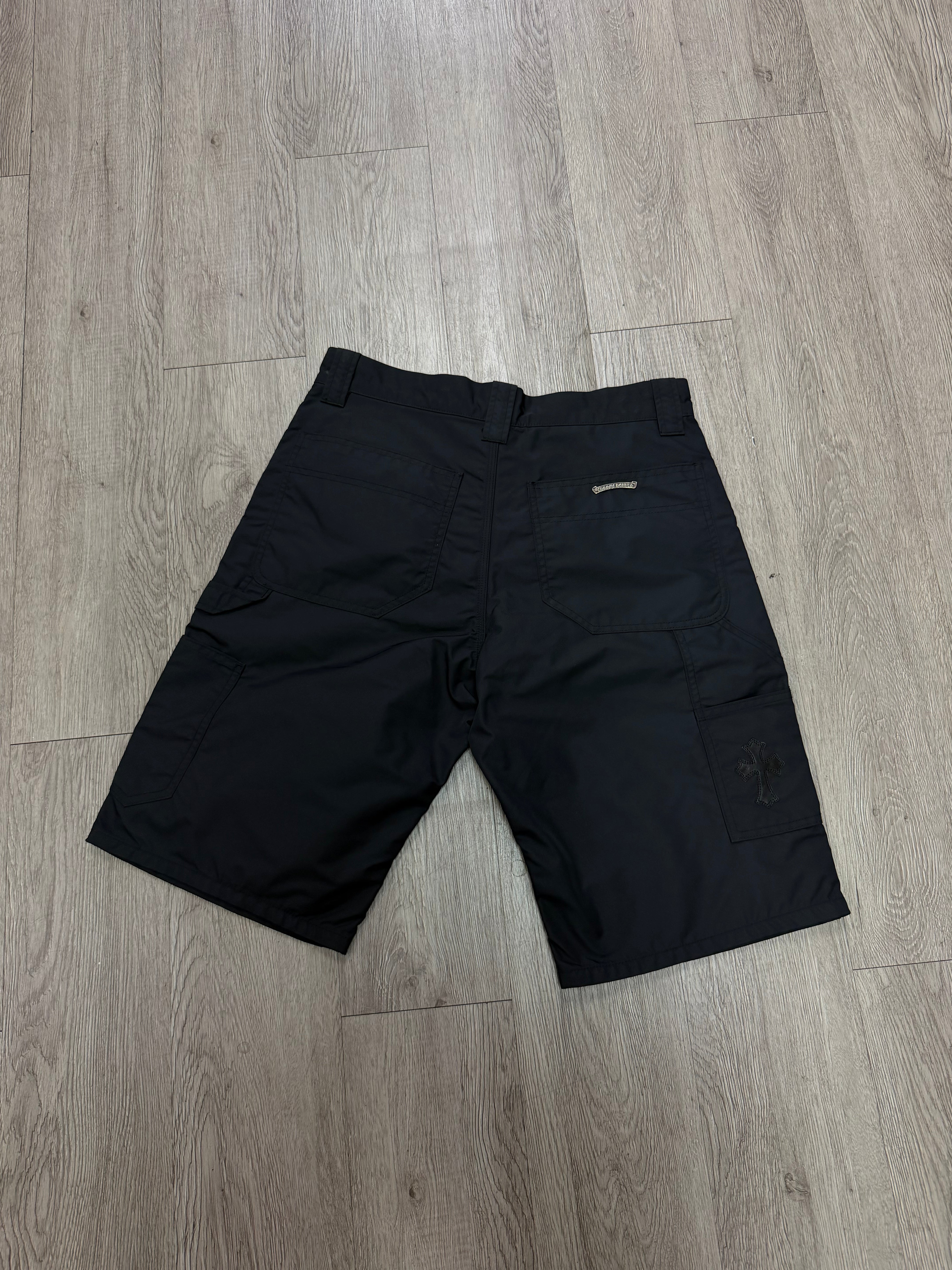 Chrome Hearts Double Knee Carpenter Shorts Navy Black New 30