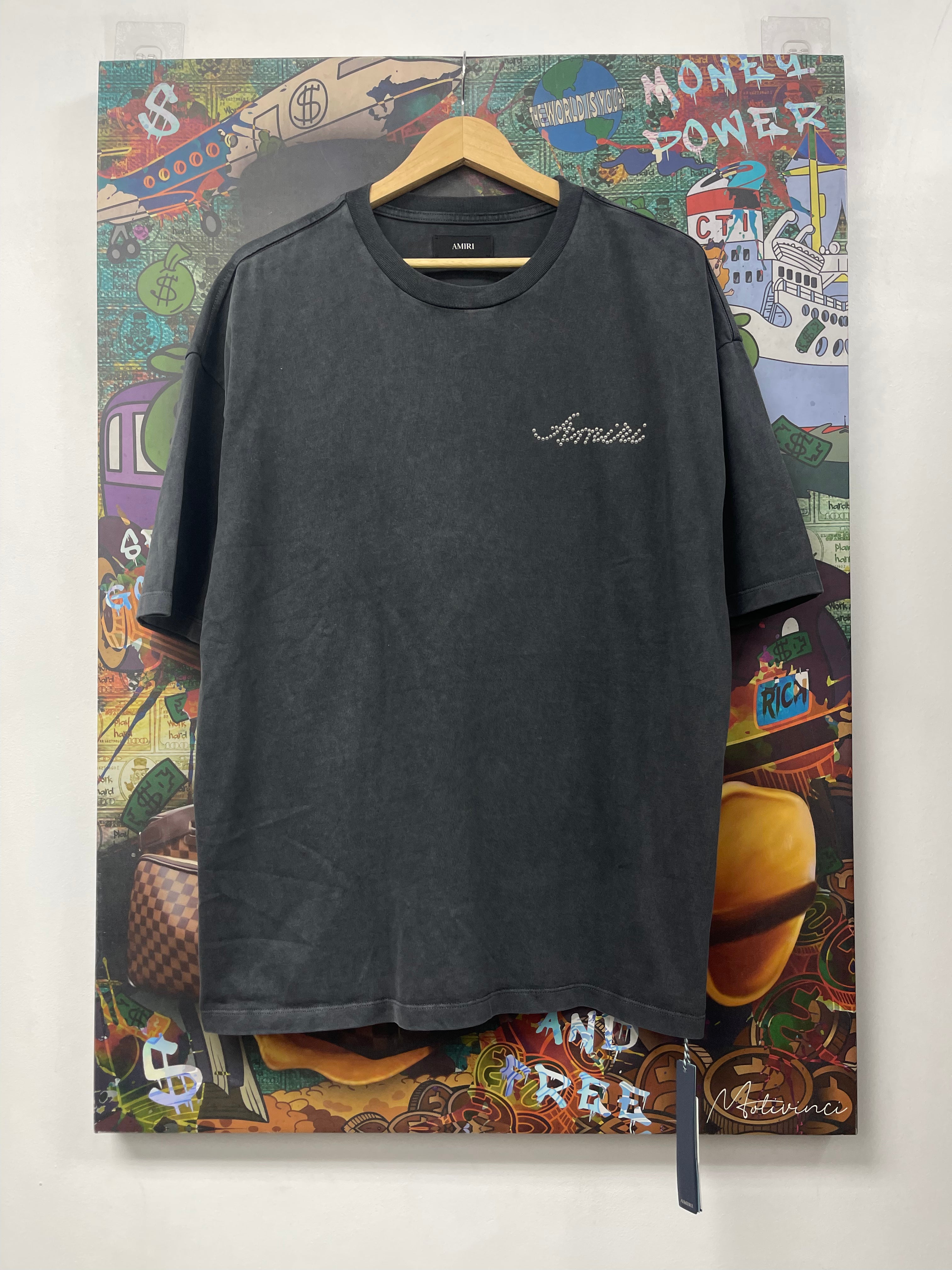 Amiri Stud Logo Oversized Tee