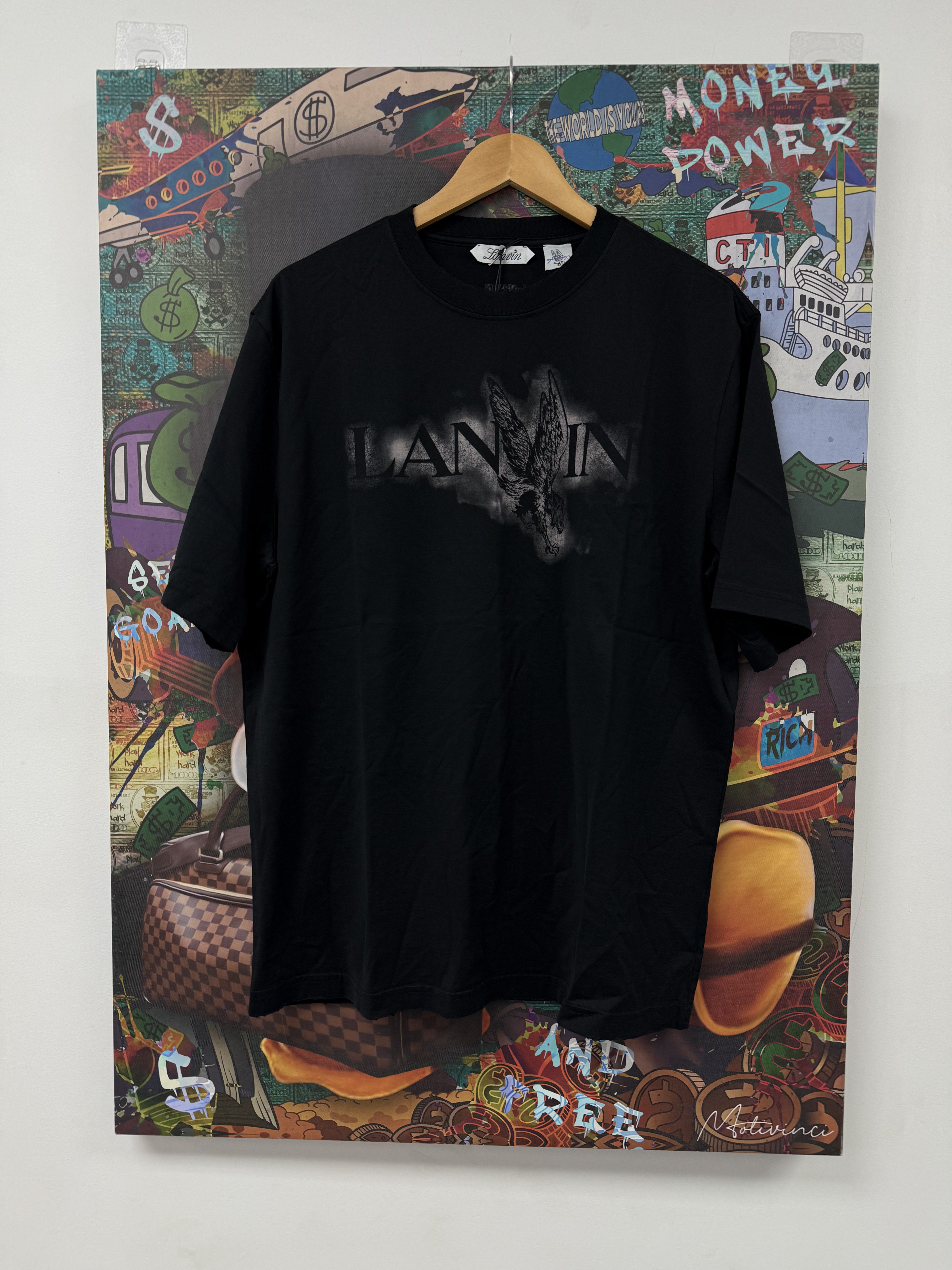 Lanvin x Future Tee Black Eagle New With Tags Large