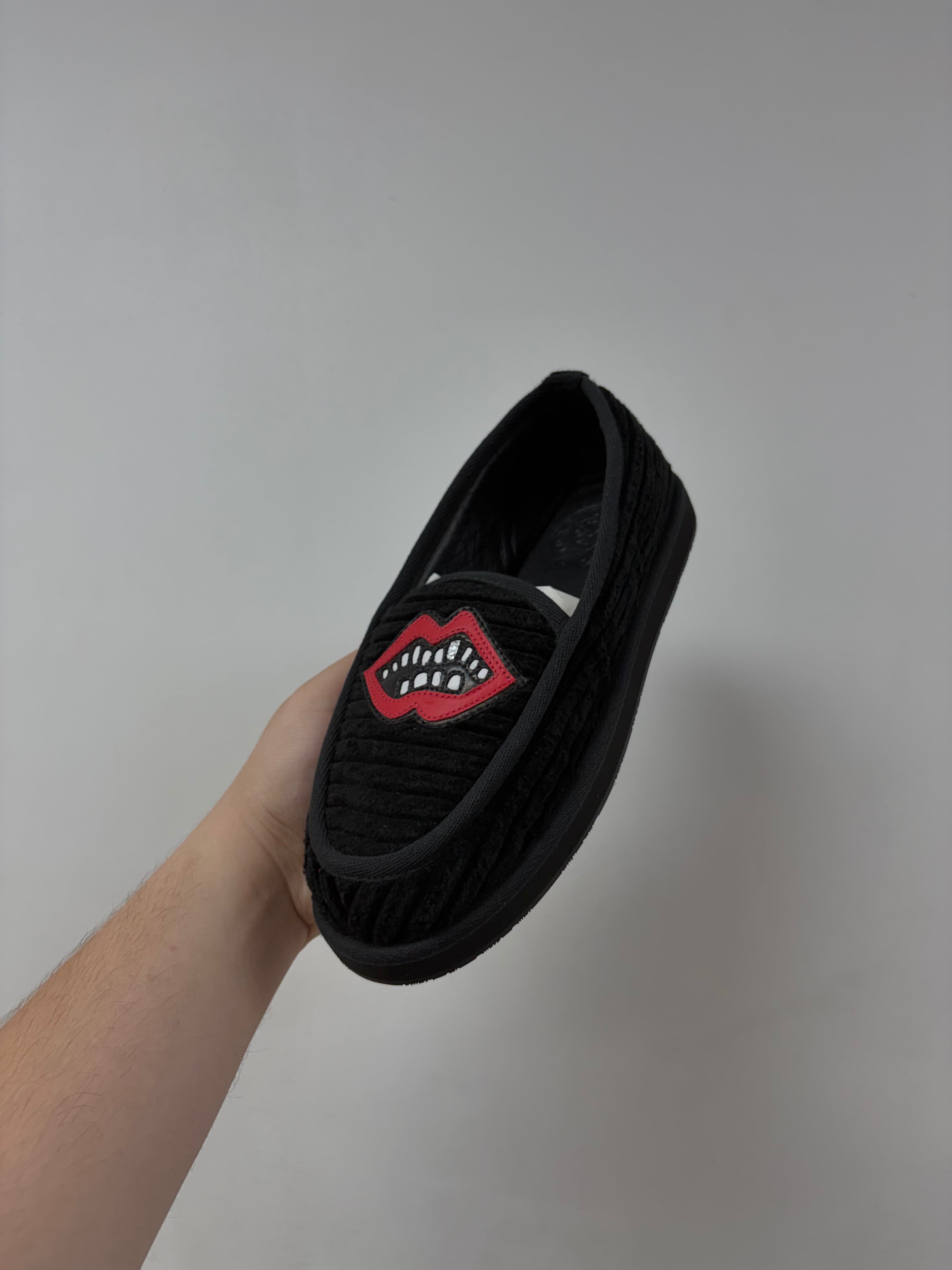 Chrome Hearts Matty Boy Chomper Patch Corduroy Slides